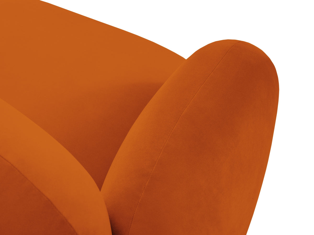 Blair Velour Armchair 1 Sitzer in Terracotta-Casino präsentiert im Onlineshop von KAQTU Design AG. Sessel ist von Micadoni