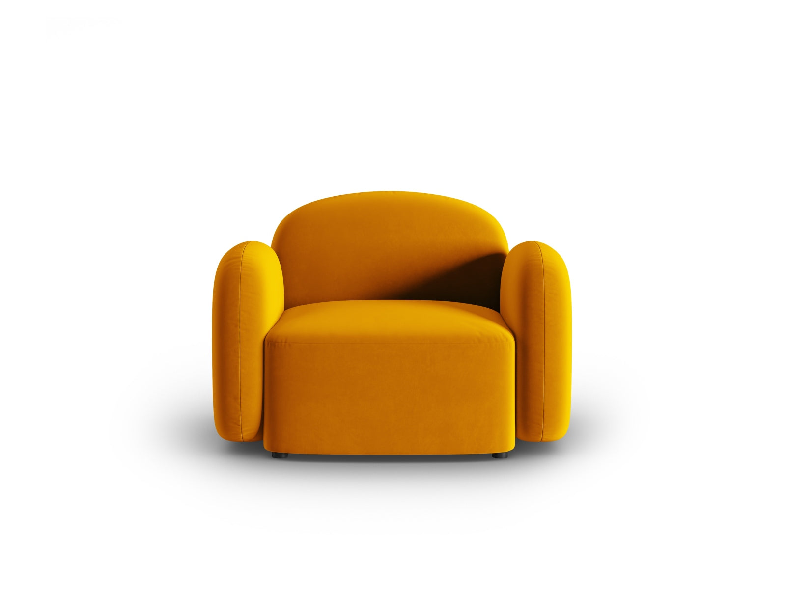 Blair Velour Armchair 1 Sitzer in Yellow präsentiert im Onlineshop von KAQTU Design AG. Sessel ist von Micadoni