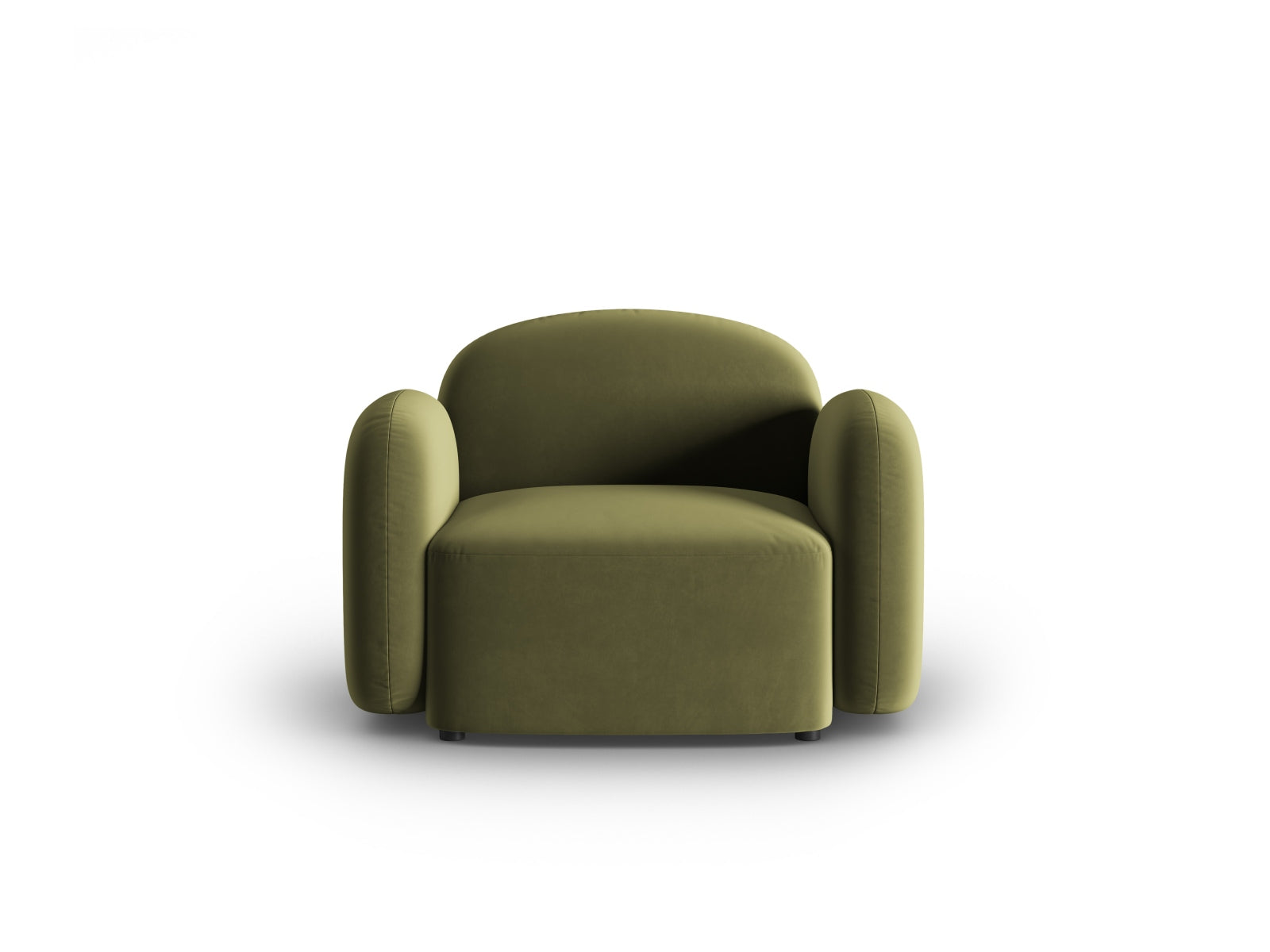 Eleganter 1-Sitzer Sessel Blair aus luxuriösem Velours, ideal für stilvolle Wohnräume und entspannte Momente.
