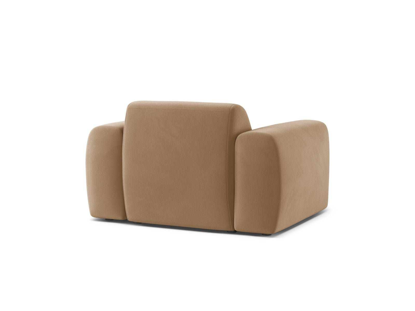 Eleganter 1-Sitzer Sessel Molino in sanften Erdtönen, ideal für entspannte Momente und geschmackvolle Wohnräume, von Micadoni.