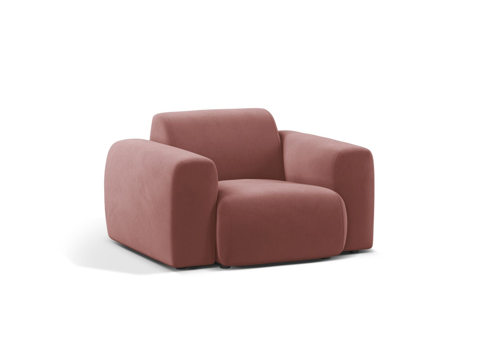 Eleganter 1-Sitzer Sessel Molino in stilvollem Flamingo-Casino Design, ideal für moderne Wohnräume und gemütliche Ecken.