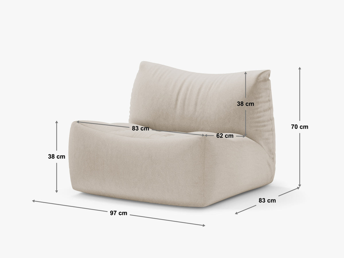 1-Sitzer Sessel Tove in Light Green-Casino präsentiert im Onlineshop von KAQTU Design AG. Sessel ist von Micadoni