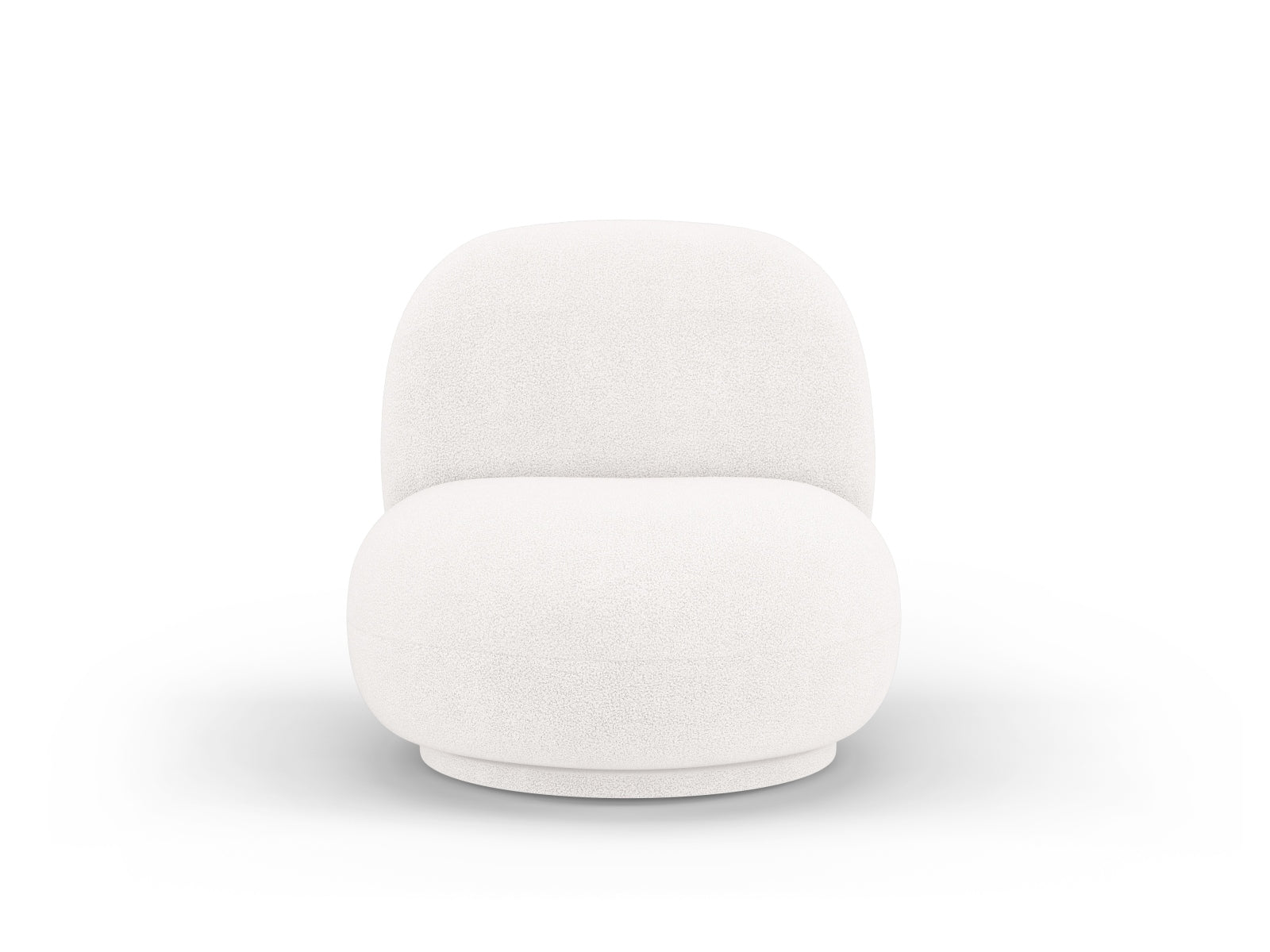Chuck Swivel Boucle Armchair 1 Sitzer in Ivory-Now or Never präsentiert im Onlineshop von KAQTU Design AG. Drehsessel ist von Micadoni
