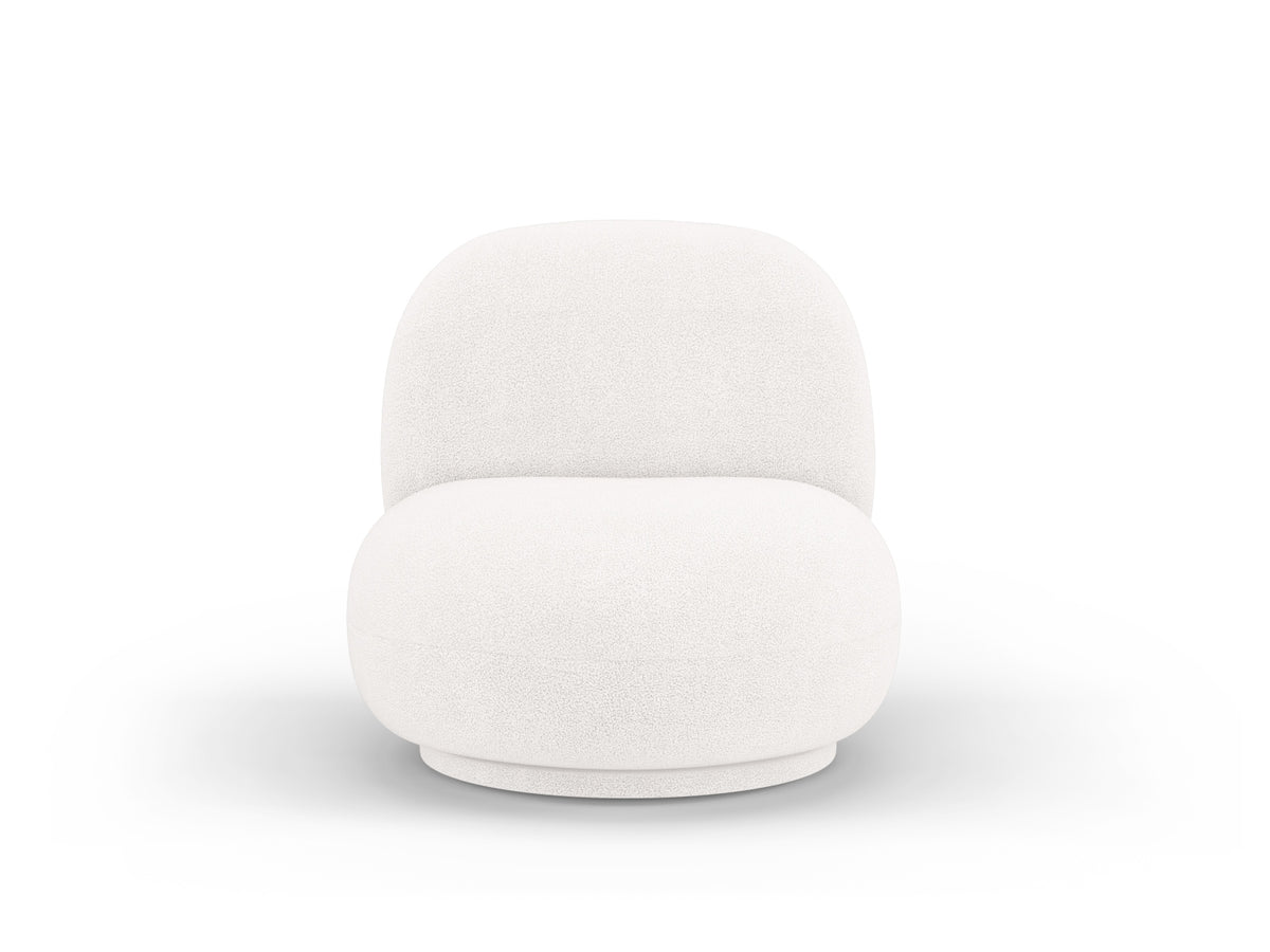 Chuck Swivel Boucle Armchair 1 Sitzer in Ivory-Now or Never präsentiert im Onlineshop von KAQTU Design AG. Drehsessel ist von Micadoni