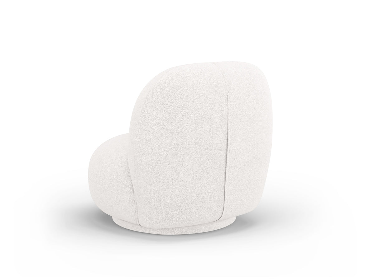 Chuck Swivel Boucle Armchair 1 Sitzer in Ivory-Now or Never präsentiert im Onlineshop von KAQTU Design AG. Drehsessel ist von Micadoni