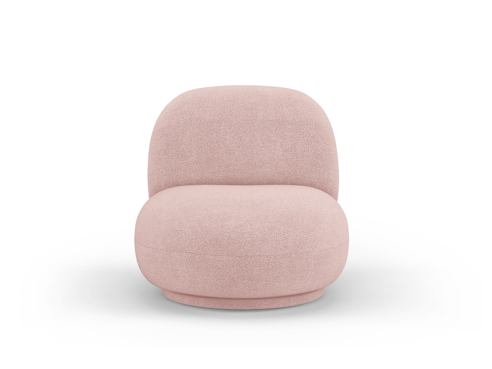 Chuck Swivel Boucle Armchair 1 Sitzer in Powder Pink präsentiert im Onlineshop von KAQTU Design AG. Sessel ist von Micadoni