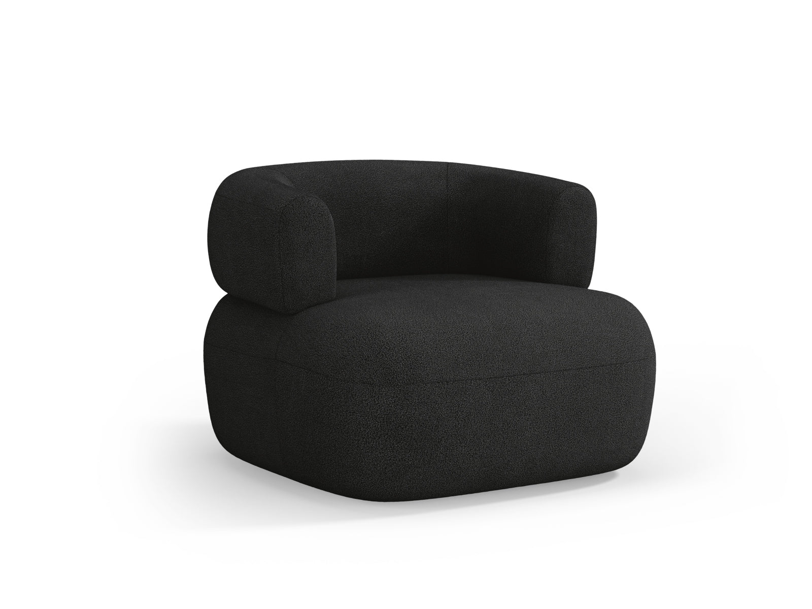 Moderner Jenny Sessel von Micadoni in edlem Schwarz, perfekt für stilvolle Interiors und entspannende Momente.