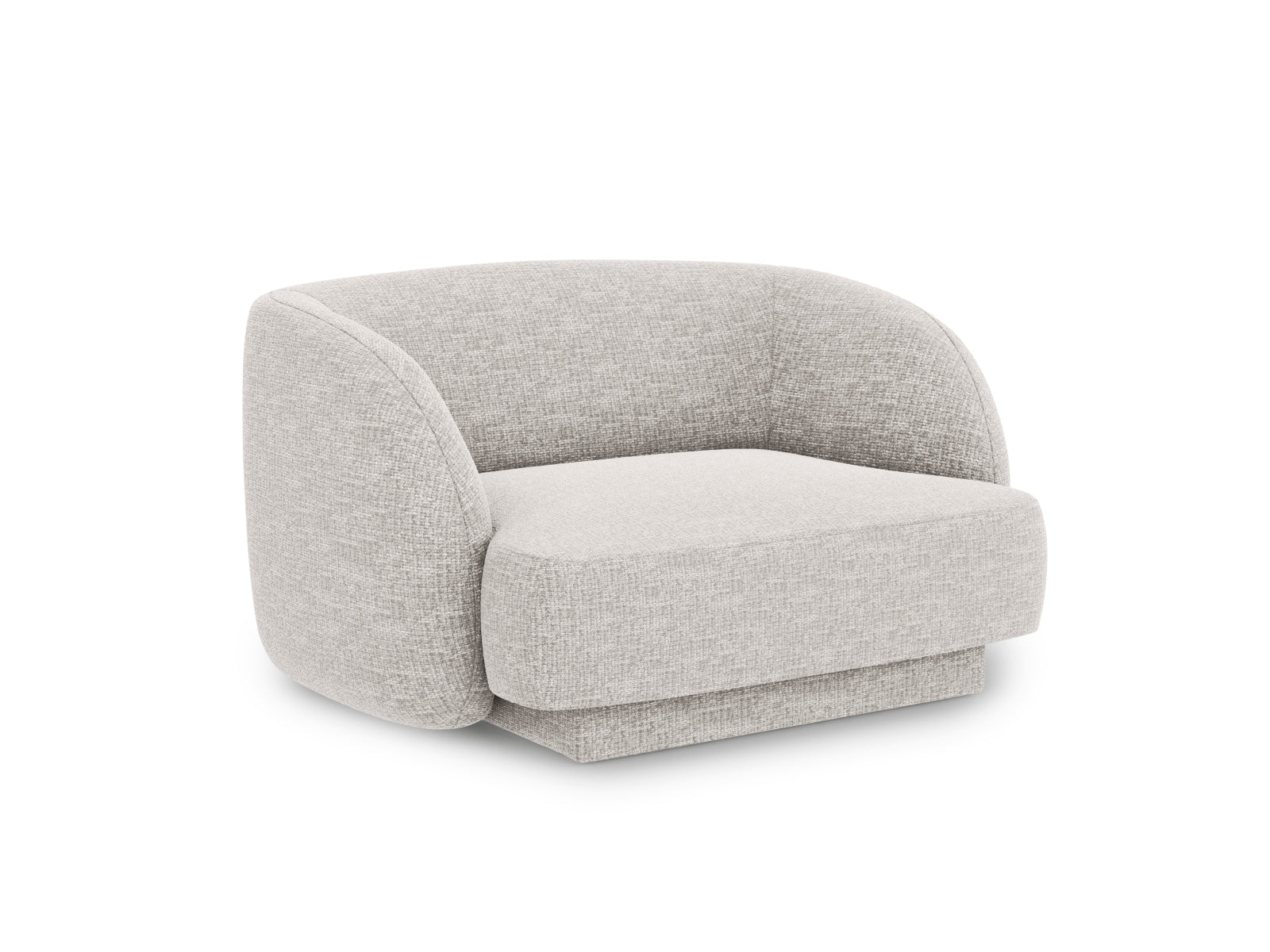 Eleganter Miley Sessel mit modernem Design in Silver-Eden, ideal für stilvolle Wohnräume. Hochwertige Verarbeitung von Micadoni.