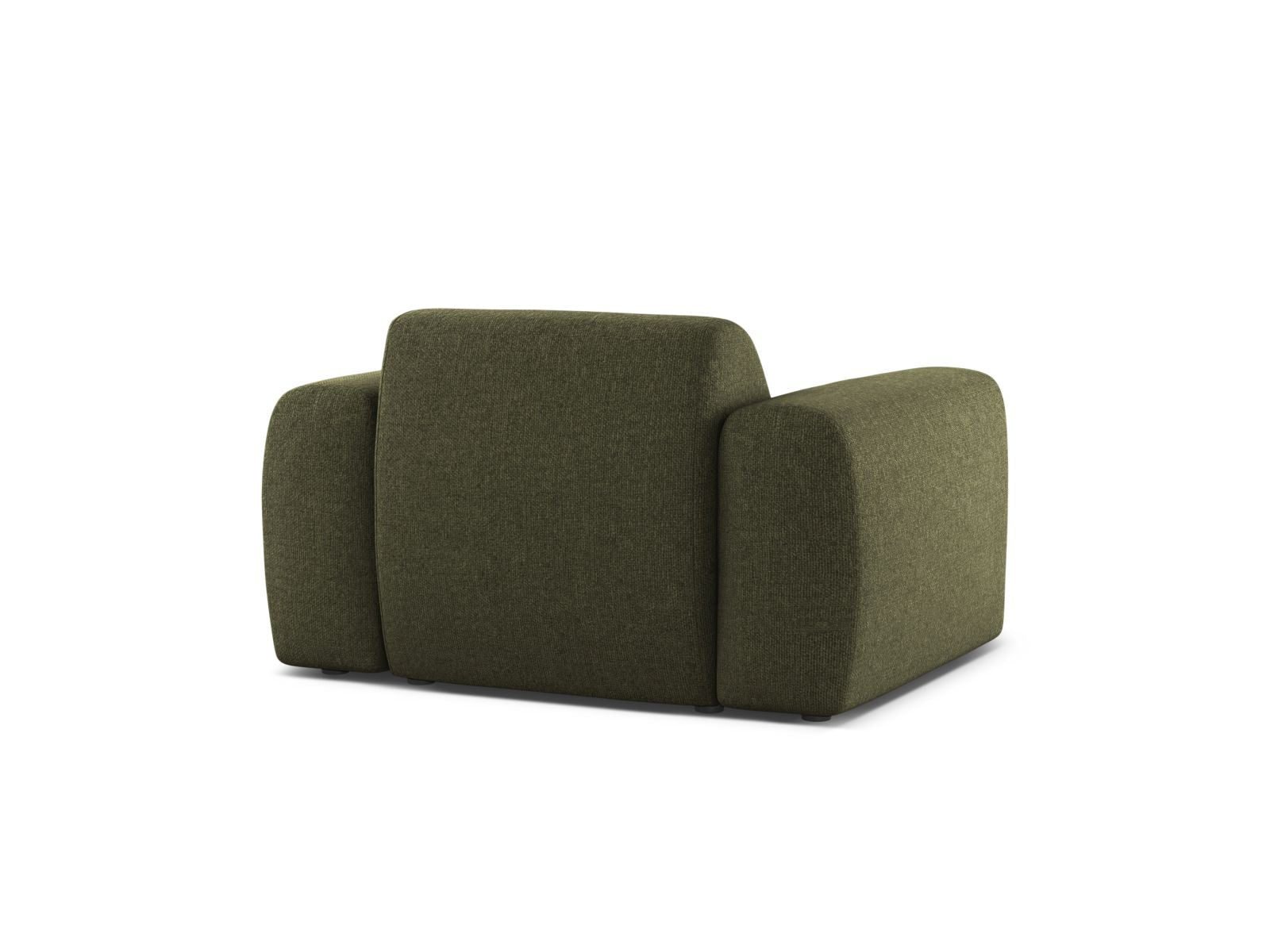 Eleganter 1-Sitzer Sessel Molino in frischem Grün, ideal für komfortable Sitzgelegenheiten und geschmackvolle Raumgestaltung.