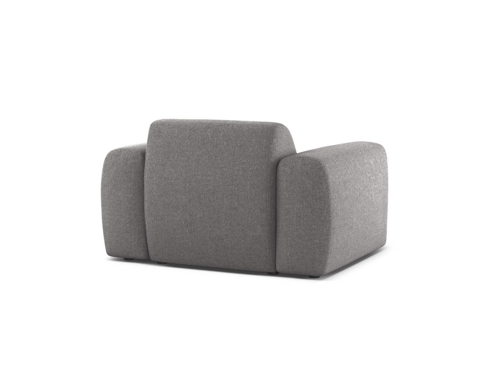 Eleganter 1-Sitzer Sessel Molino in sanftem Hellgrau, ideal für entspannte Stunden und geschmackvolle Wohnräume.