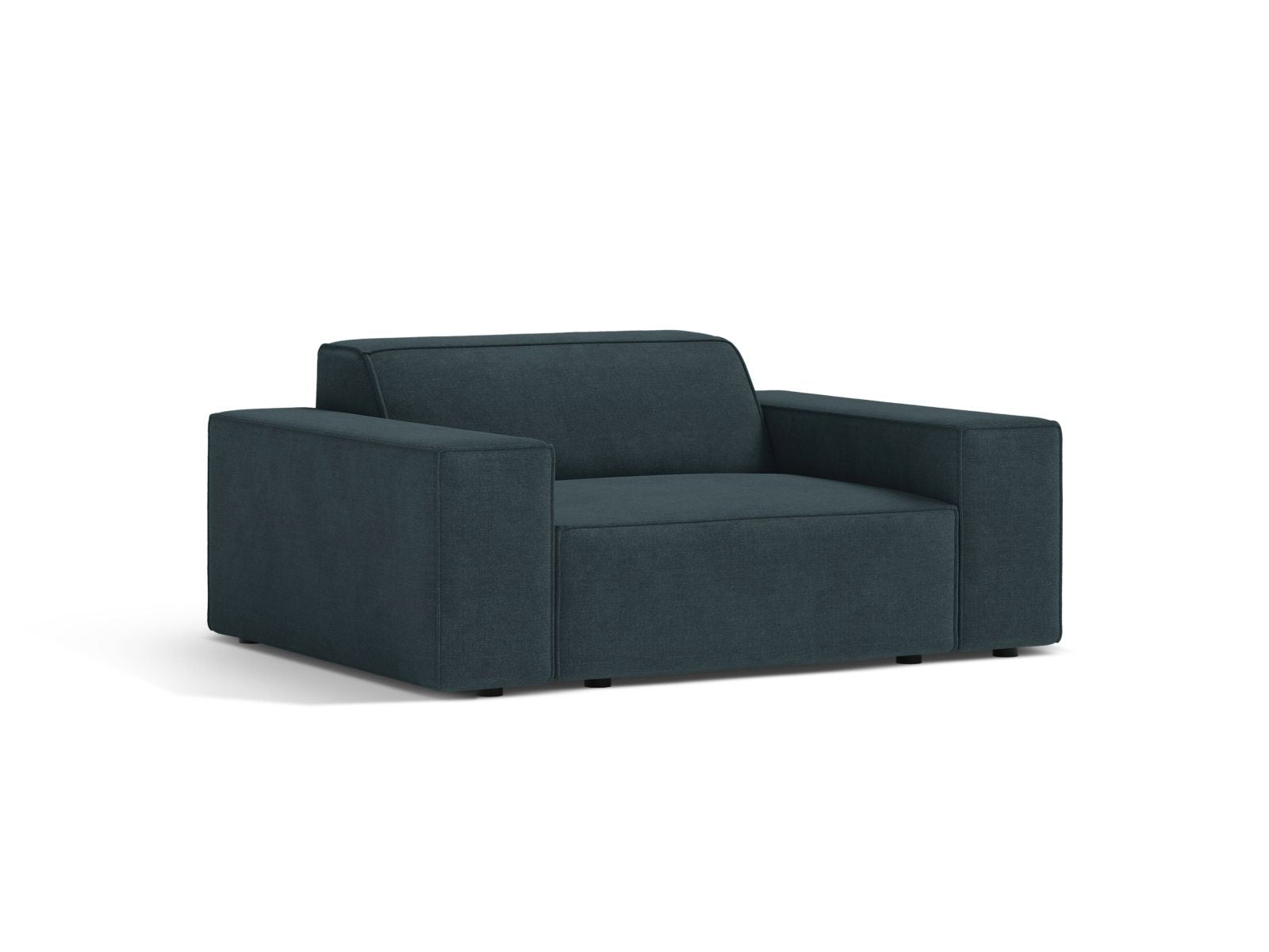 Eleganter 1-Sitzer Sessel Jodie in tiefem Petrol, ideal für stilvolle Wohnräume, von Micadoni, präsentiert von KAQTU Design AG.