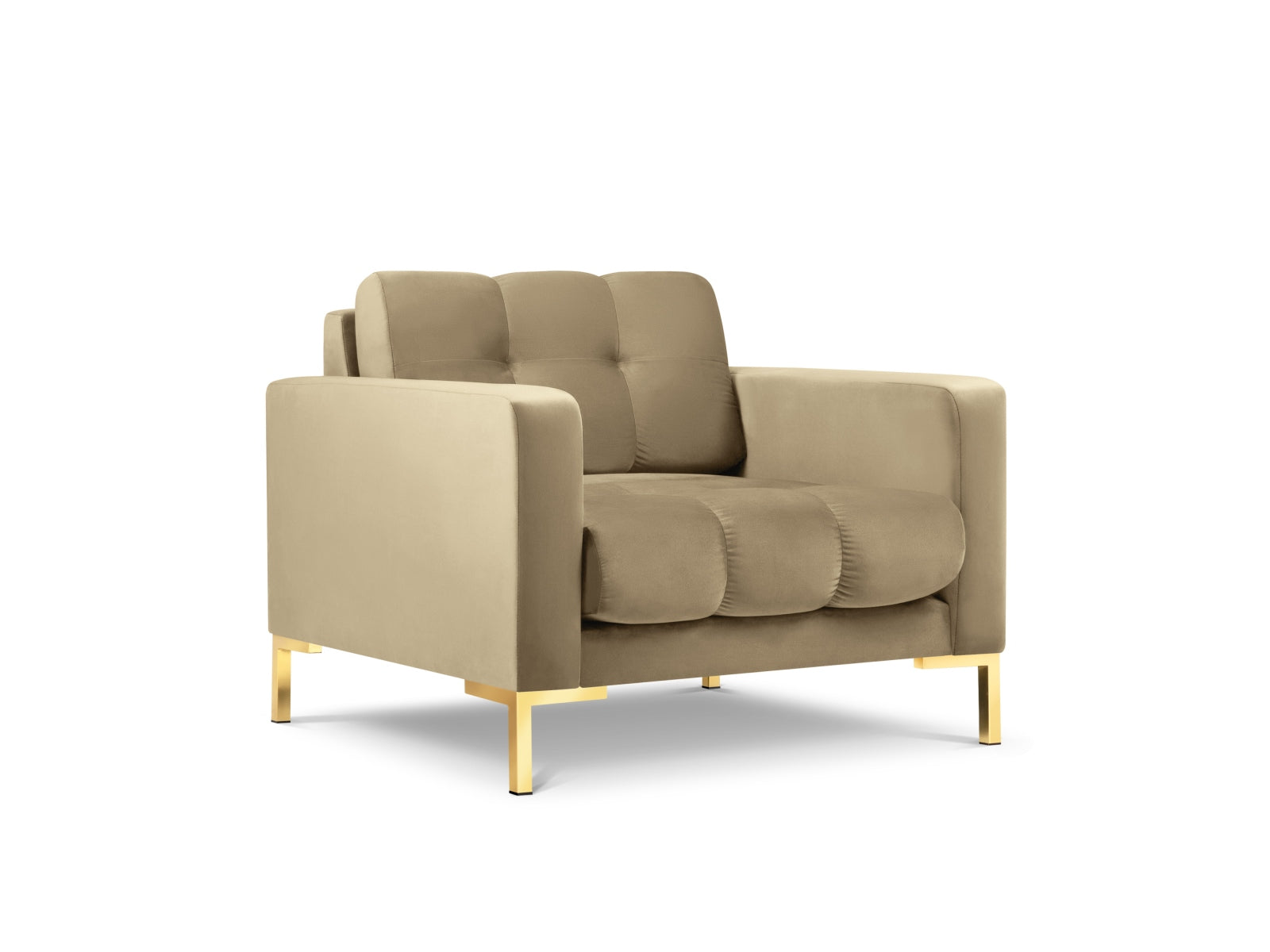 Erleben Sie den Mamaia Velour Sessel 1 Sitz von Micadoni – ein stilvolles Möbelstück, das Komfort und Eleganz in Ihr Zuhause bringt.