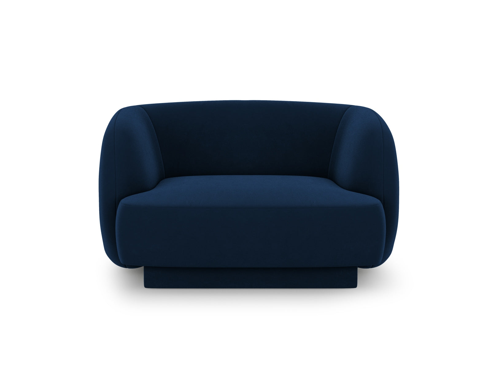 Miley Velour Sessel 1 Sitz in Royal Blue-Bluvel präsentiert im Onlineshop von KAQTU Design AG. Sessel ist von Micadoni