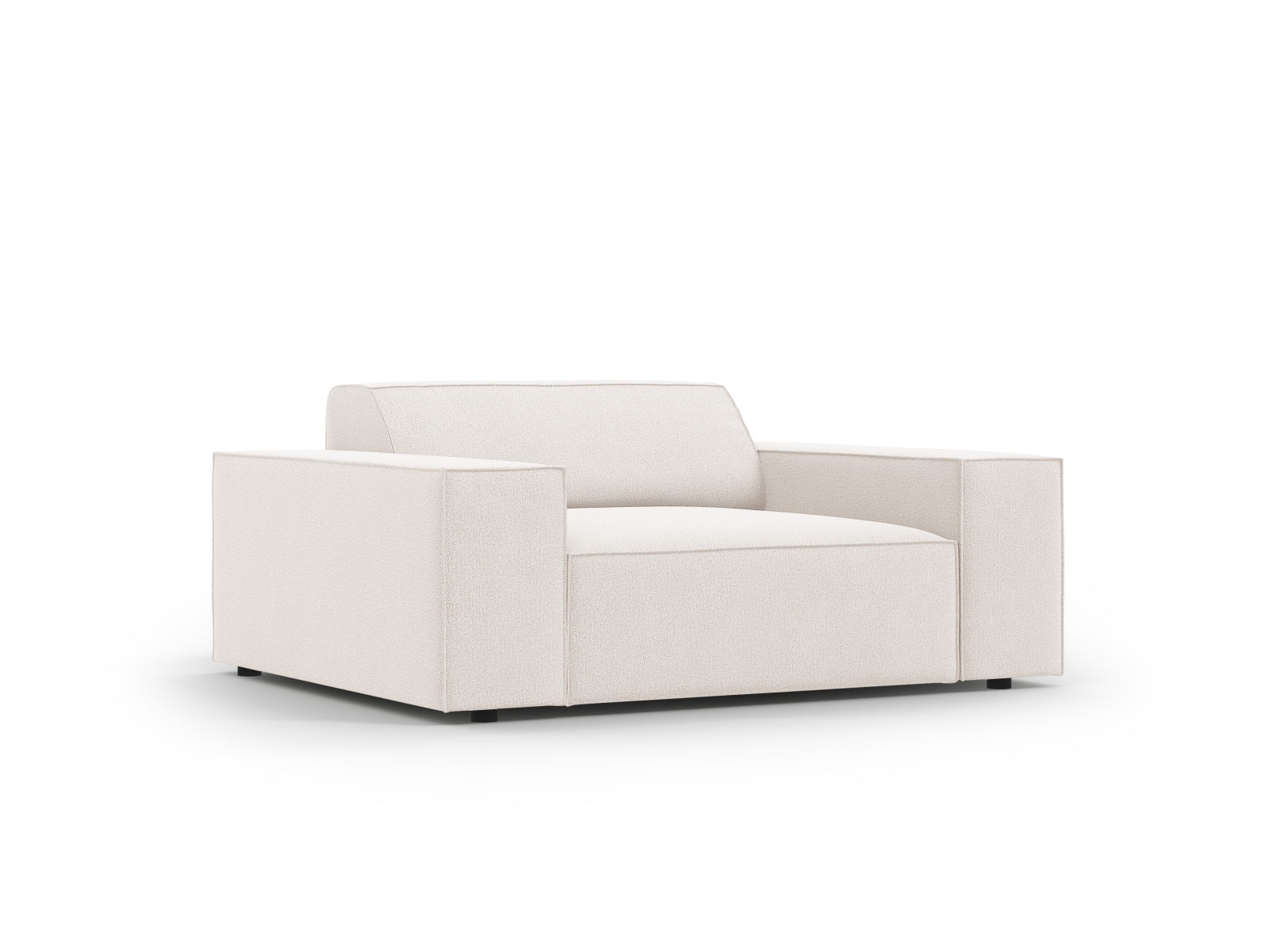 Eleganter Jodie Sessel in hellem Beige von Micadoni, ideal für stilvolle Wohnräume und gemütliche Entspannung.