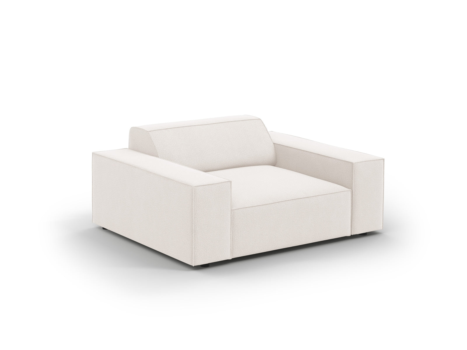 Moderner Jodie Sessel in sanftem Beige, perfekt für jeden Raum, der Komfort und Stil vereint. Einladend und geschmackvoll gestaltet.