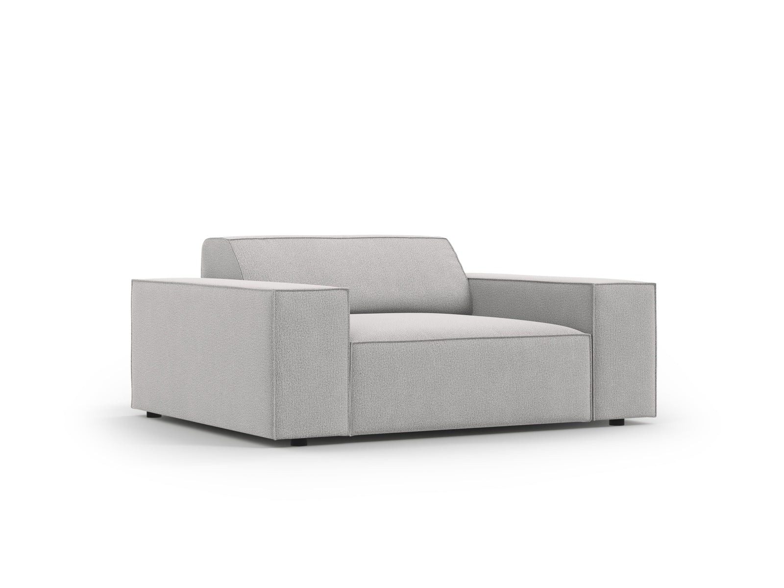 Eleganter Jodie Sessel in hellem Grau von Micadoni, ideal für stilvolle Wohnräume. Bequeme Polsterung und modernes Design.