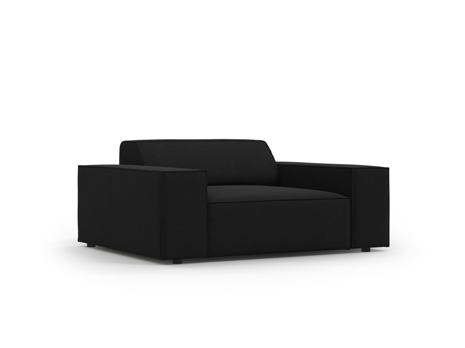 Eleganter Jodie Sessel in Schwarz von Micadoni, ideal für stilvolle Wohnräume. Bequeme Polsterung und modernes Design vereinen sich.