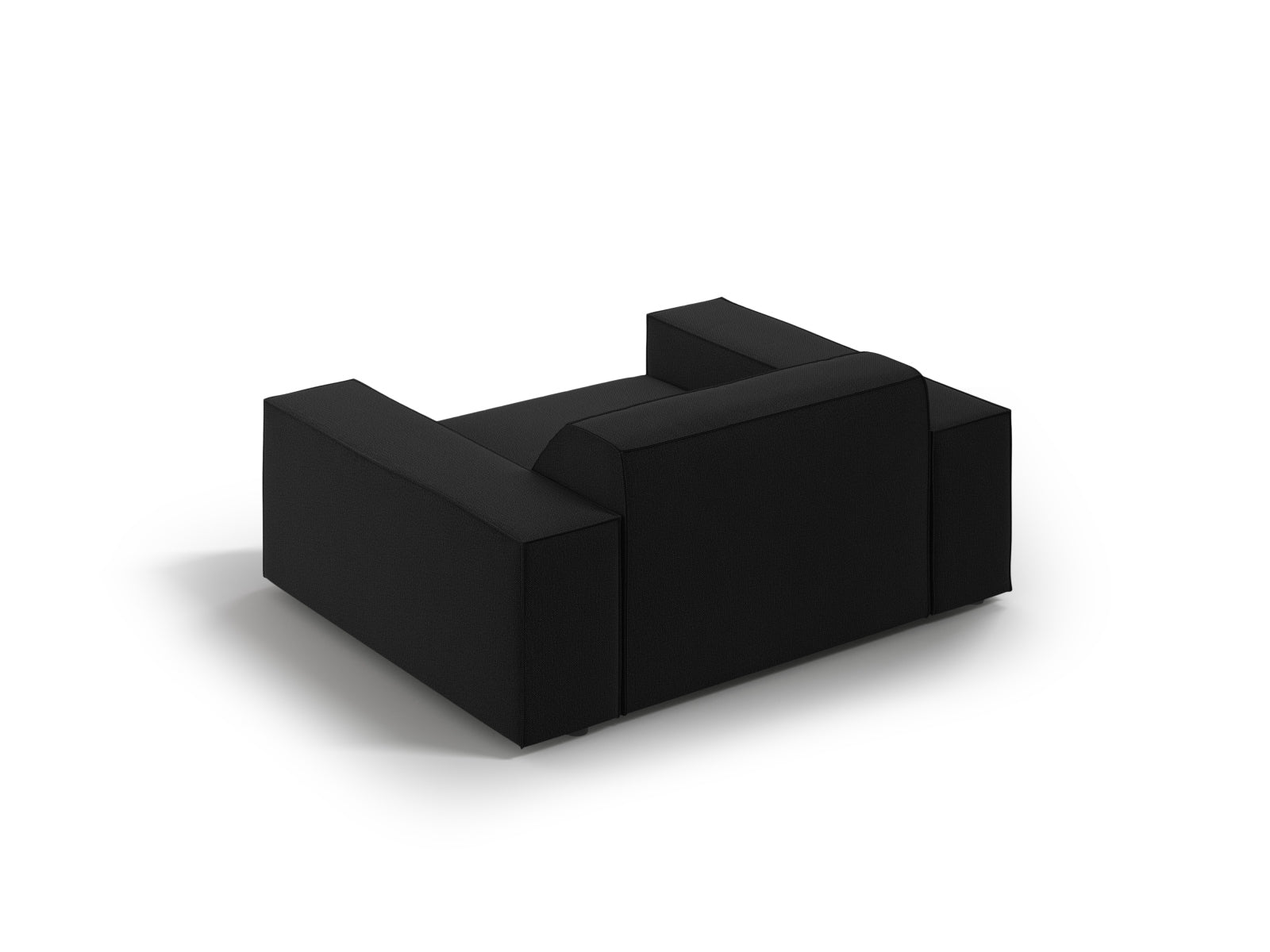Eleganter Jodie Sessel von Micadoni in stilvollem Schwarz, ideal für entspannte Stunden. Bequeme Polsterung und modernes Design vereinen sich.