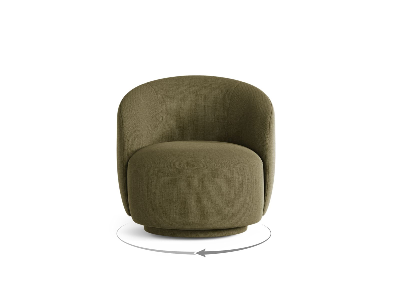 Drehsessel Letizia in Green-Moly präsentiert im Onlineshop von KAQTU Design AG. Drehsessel ist von Micadoni
