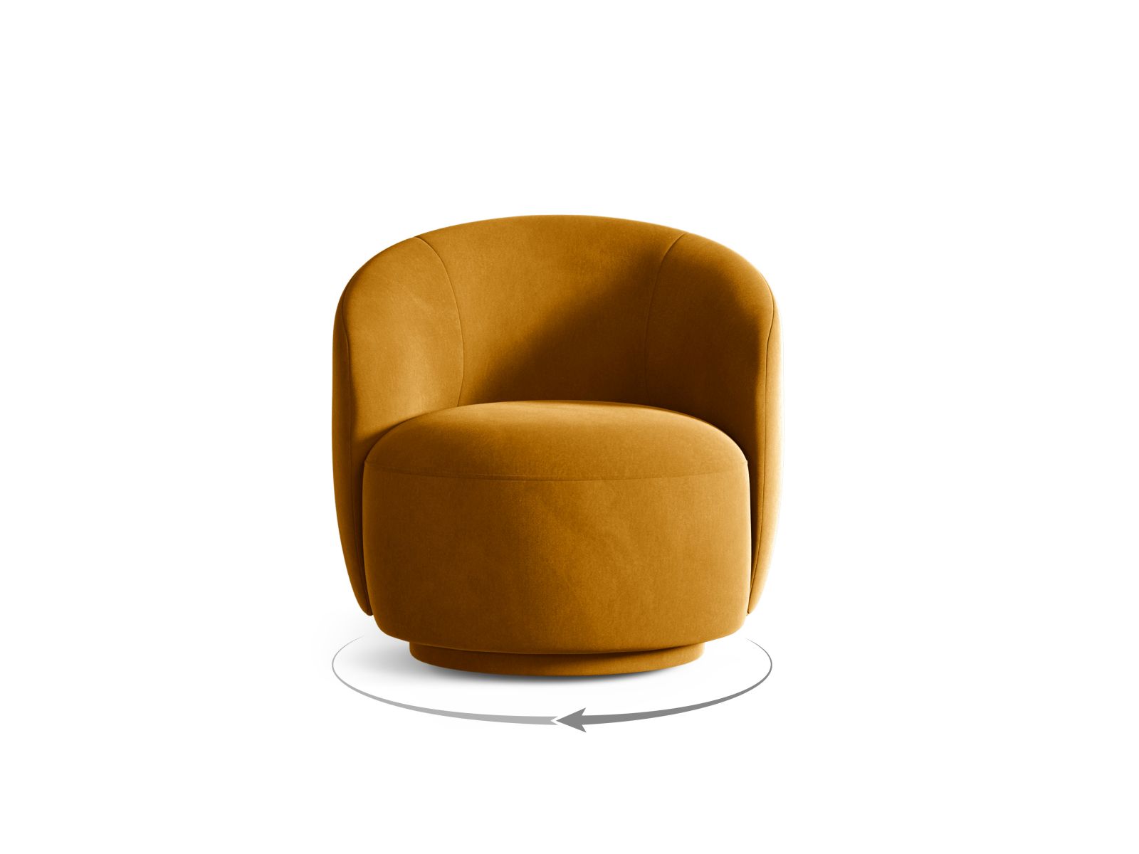 Drehsessel Letizia in Yellow-Casino präsentiert im Onlineshop von KAQTU Design AG. Drehsessel ist von Micadoni