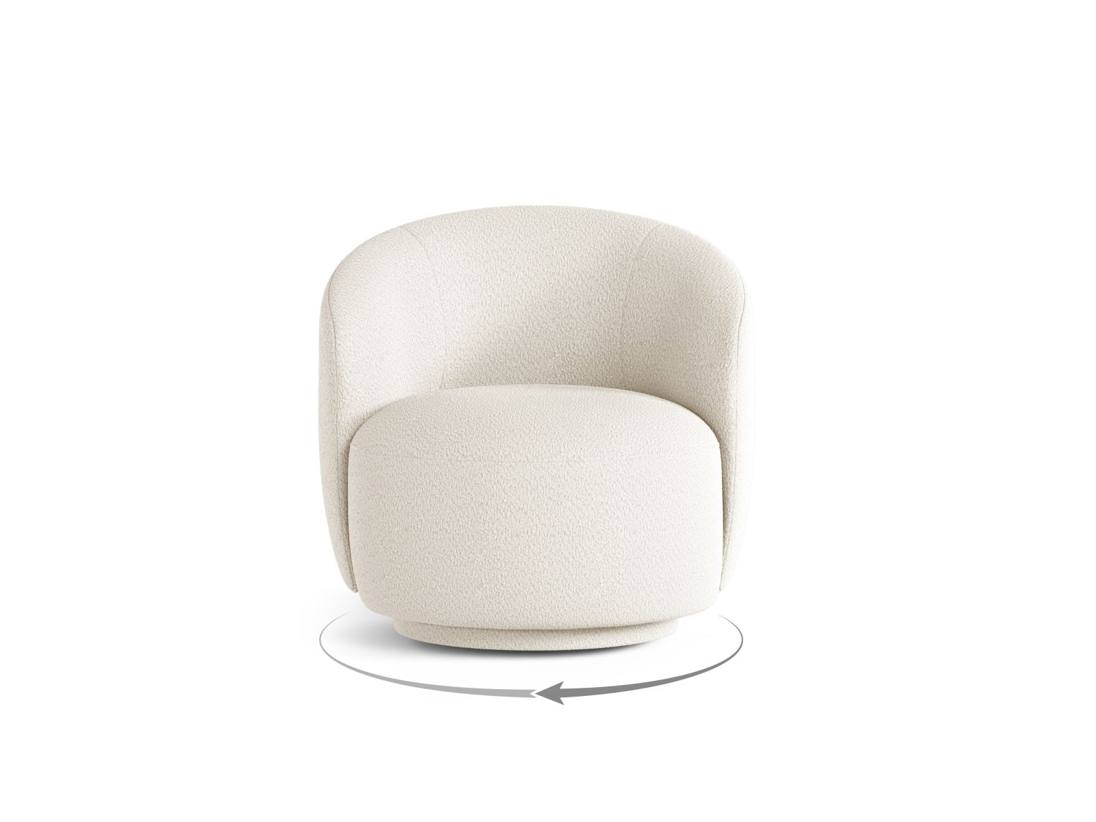 Drehsessel Letizia in Ivory-CORAL präsentiert im Onlineshop von KAQTU Design AG. Drehsessel ist von Micadoni