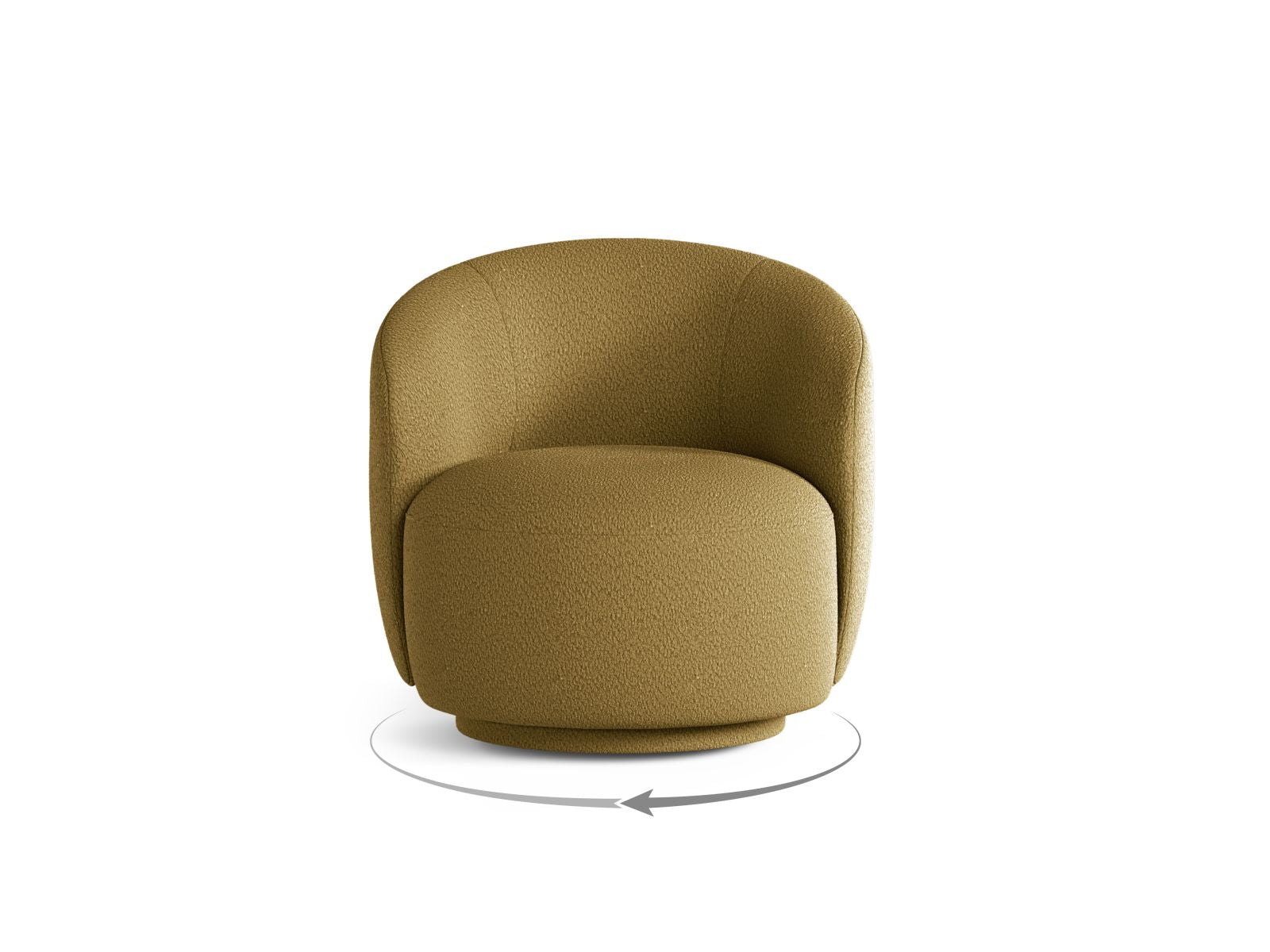 Drehsessel Letizia in Olive-CORAL präsentiert im Onlineshop von KAQTU Design AG. Drehsessel ist von Micadoni