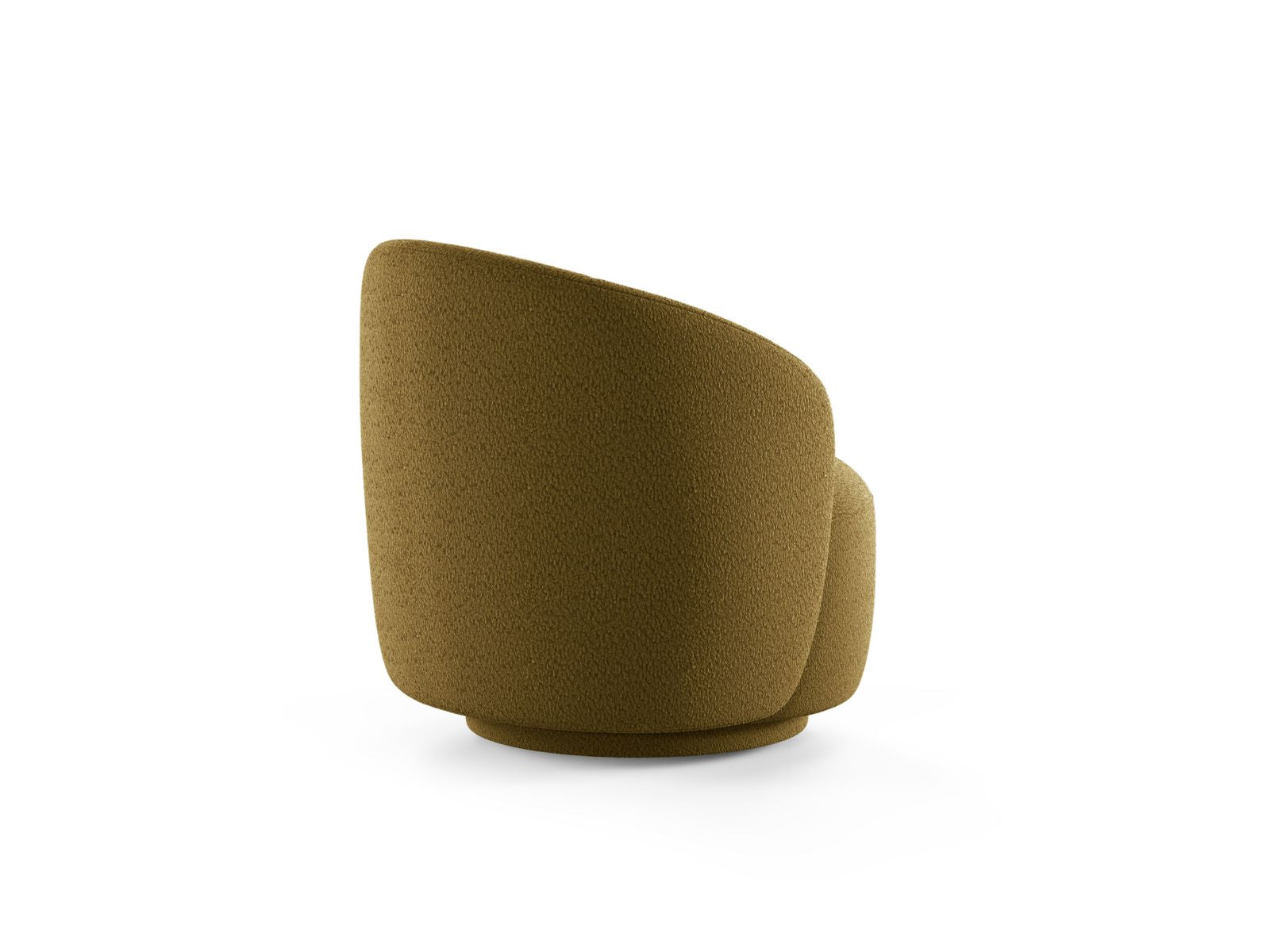 Eleganter Drehsessel Letizia in Olive-CORAL, ideal für stilvolle Wohnräume, bietet Komfort und modernes Design von Micadoni.