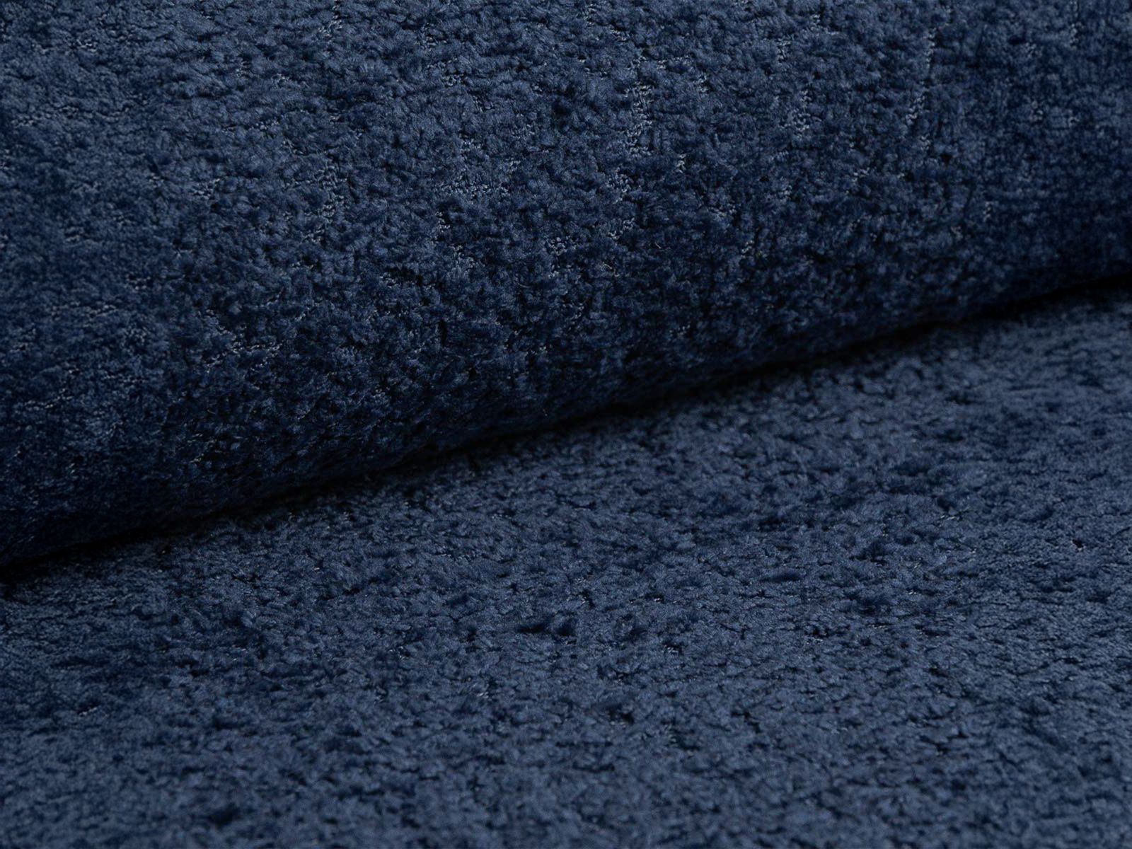 Moderner Drehsessel Letizia in stilvollem Navy Blue, perfekt für komfortable Entspannung und stilvolle Einrichtung.
