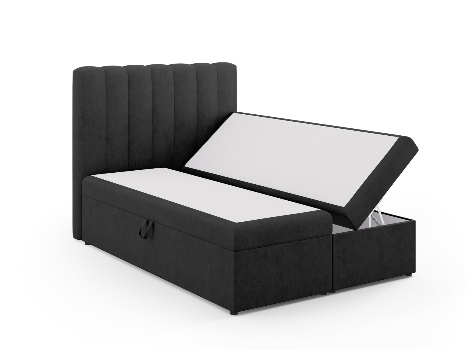 Erleben Sie ultimativen Schlafkomfort mit dem Kelp Boxspring Bett Set von Micadoni: elegantes Kopfteil, robuste Boxspring und luxuriöse Matratze mit Topper.