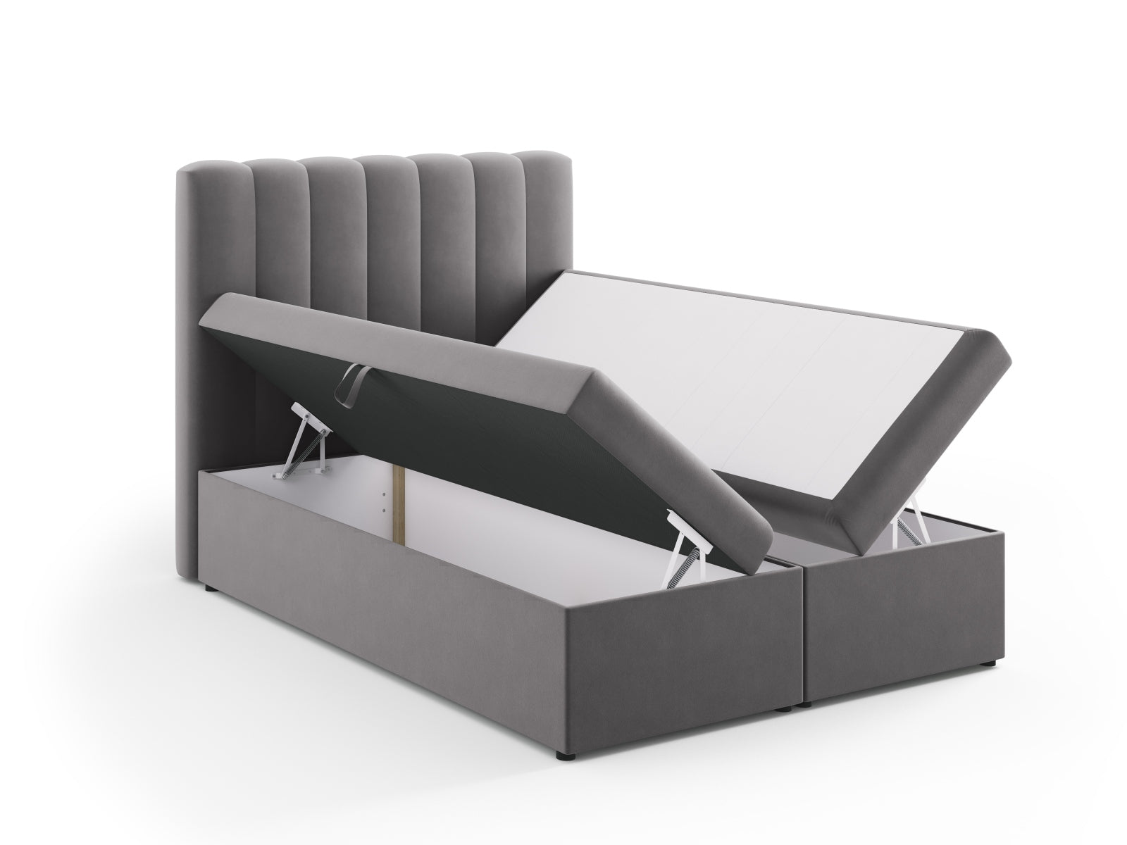 Erleben Sie ultimativen Schlafkomfort mit dem Kelp Boxspring Bett Set von Micadoni: elegantes Kopfteil, robuste Boxspring und luxuriöse Matratze mit Topper.