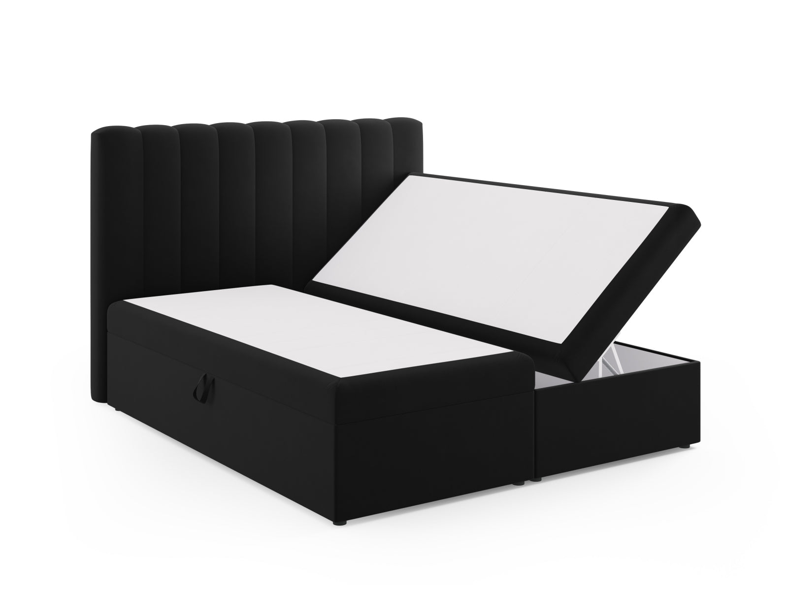 Erleben Sie ultimativen Schlafkomfort mit dem Kelp Boxspring Bett Set von Micadoni: elegantes Kopfteil, robuste Boxspring und luxuriöse Matratze mit Topper.