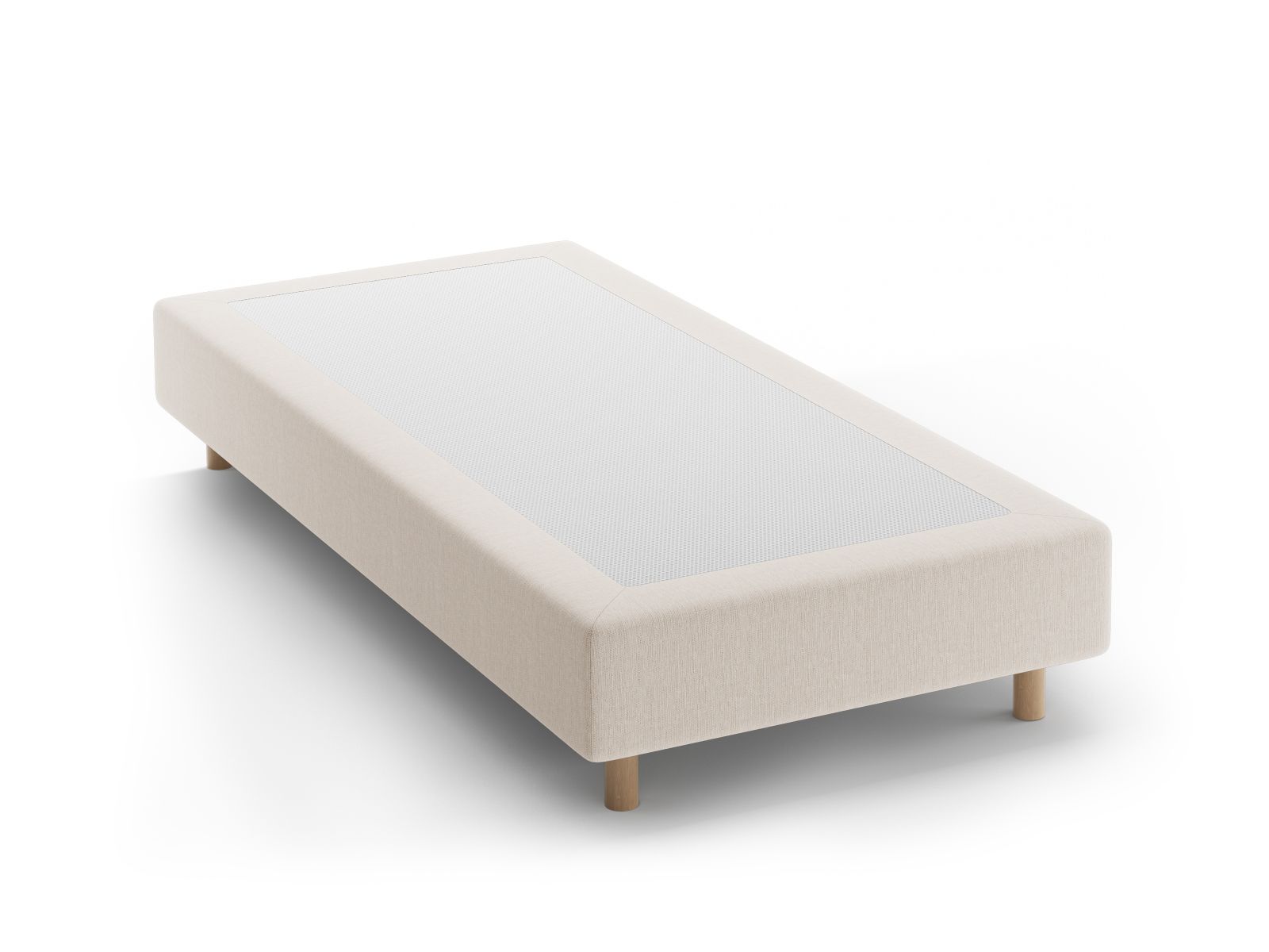 Bettgestell Whale 80cm in White-Babel präsentiert im Onlineshop von KAQTU Design AG. Bettgestell ist von Micadoni