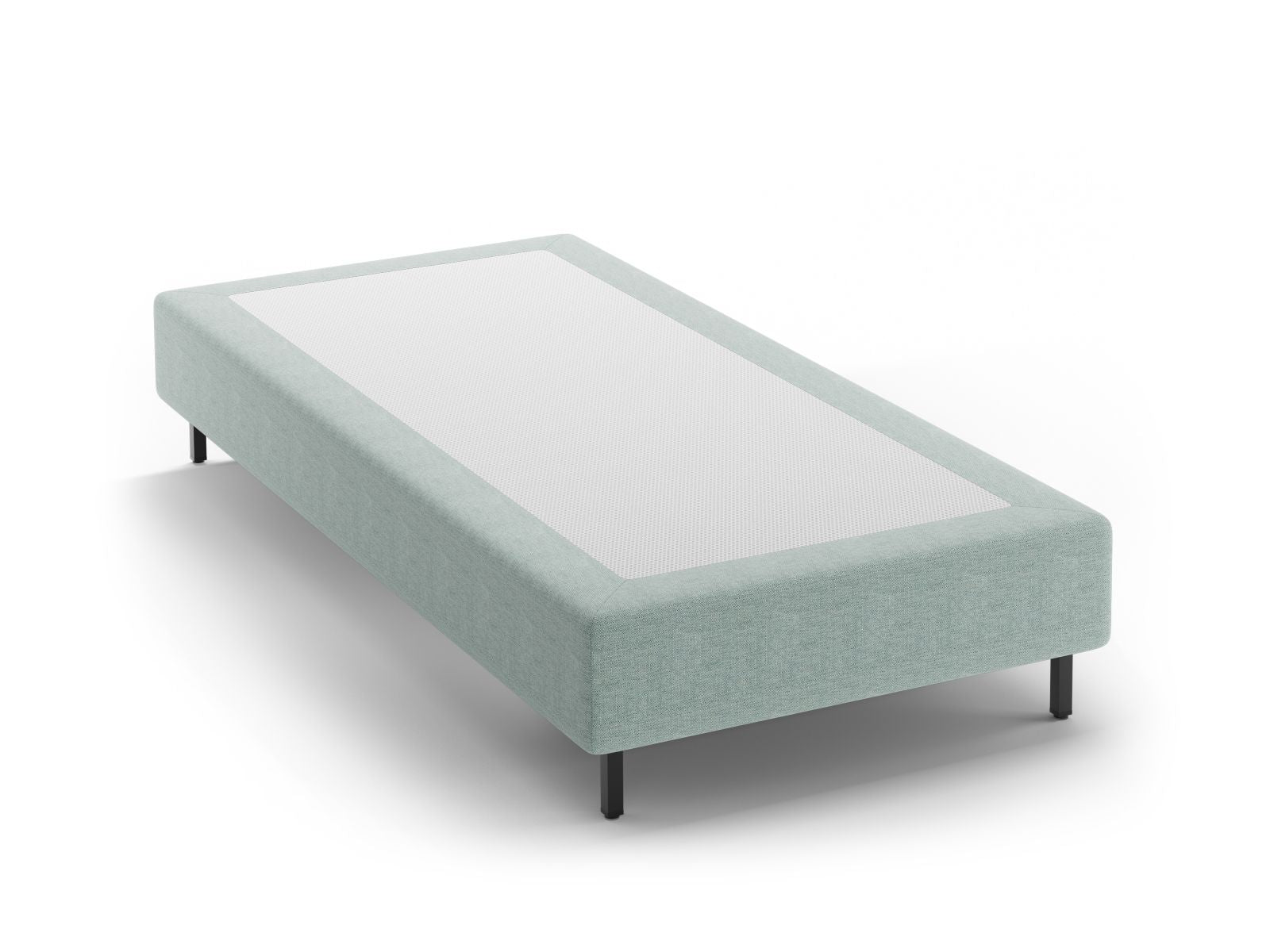 Elegantes Bettgestell Whale in sanftem Mintgrün, ideal für stilvolle Schlafzimmer und entspannende Wohnräume.