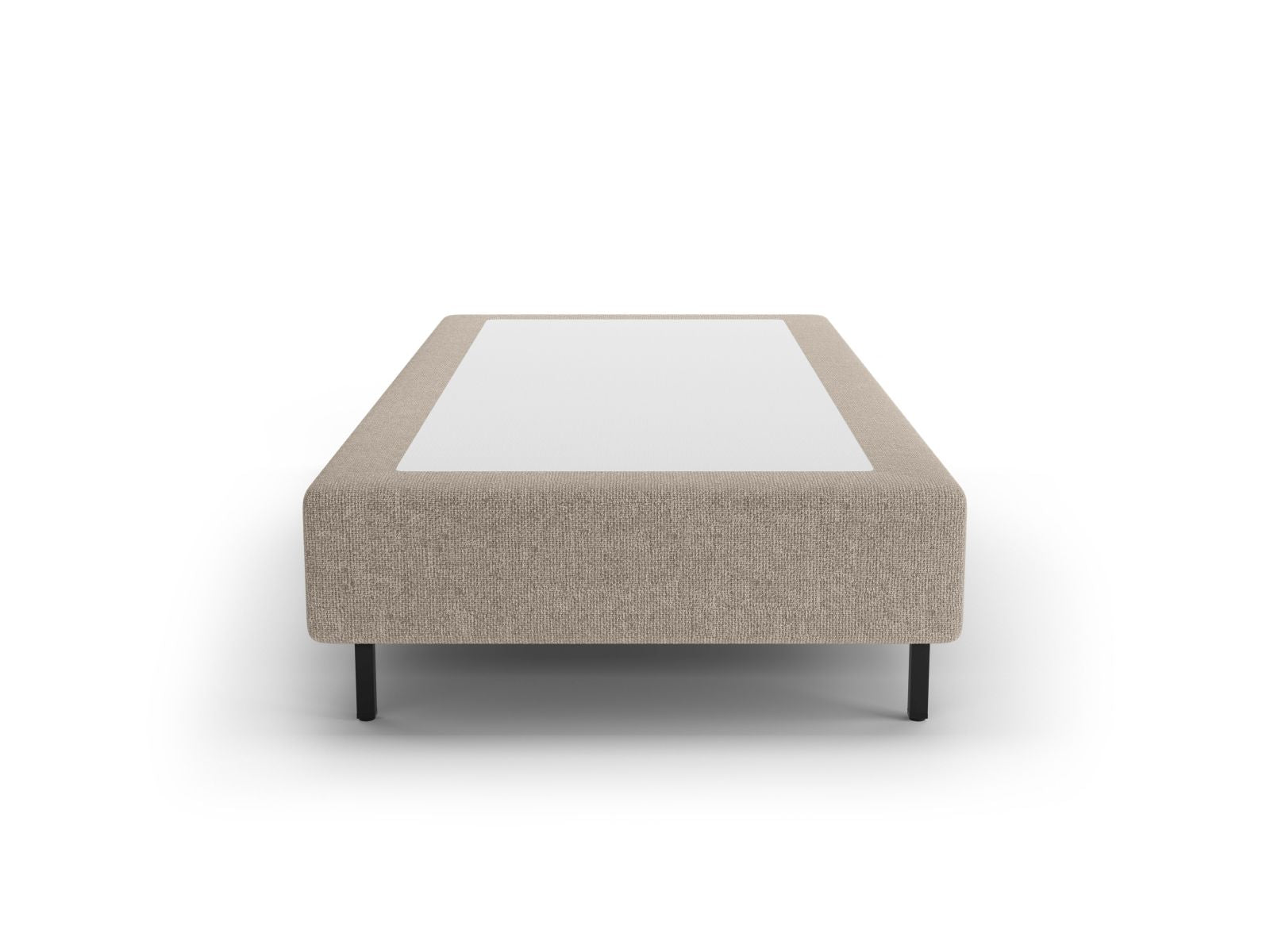 Elegantes 90 cm Bettgestell Whale in dunkelbeige, ideal für moderne Schlafzimmer und stilvolle Einrichtung von Micadoni.