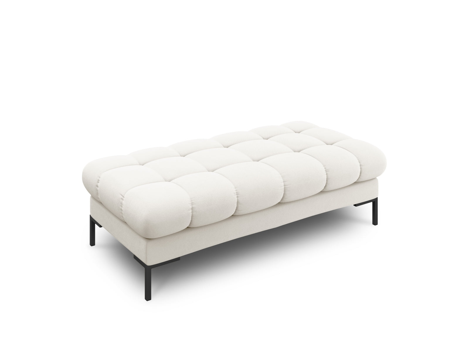 Mamaia Bank 2 Sitzer in Light Beige/Schwarz-Neve präsentiert im Onlineshop von KAQTU Design AG. Sitzbank ist von Micadoni