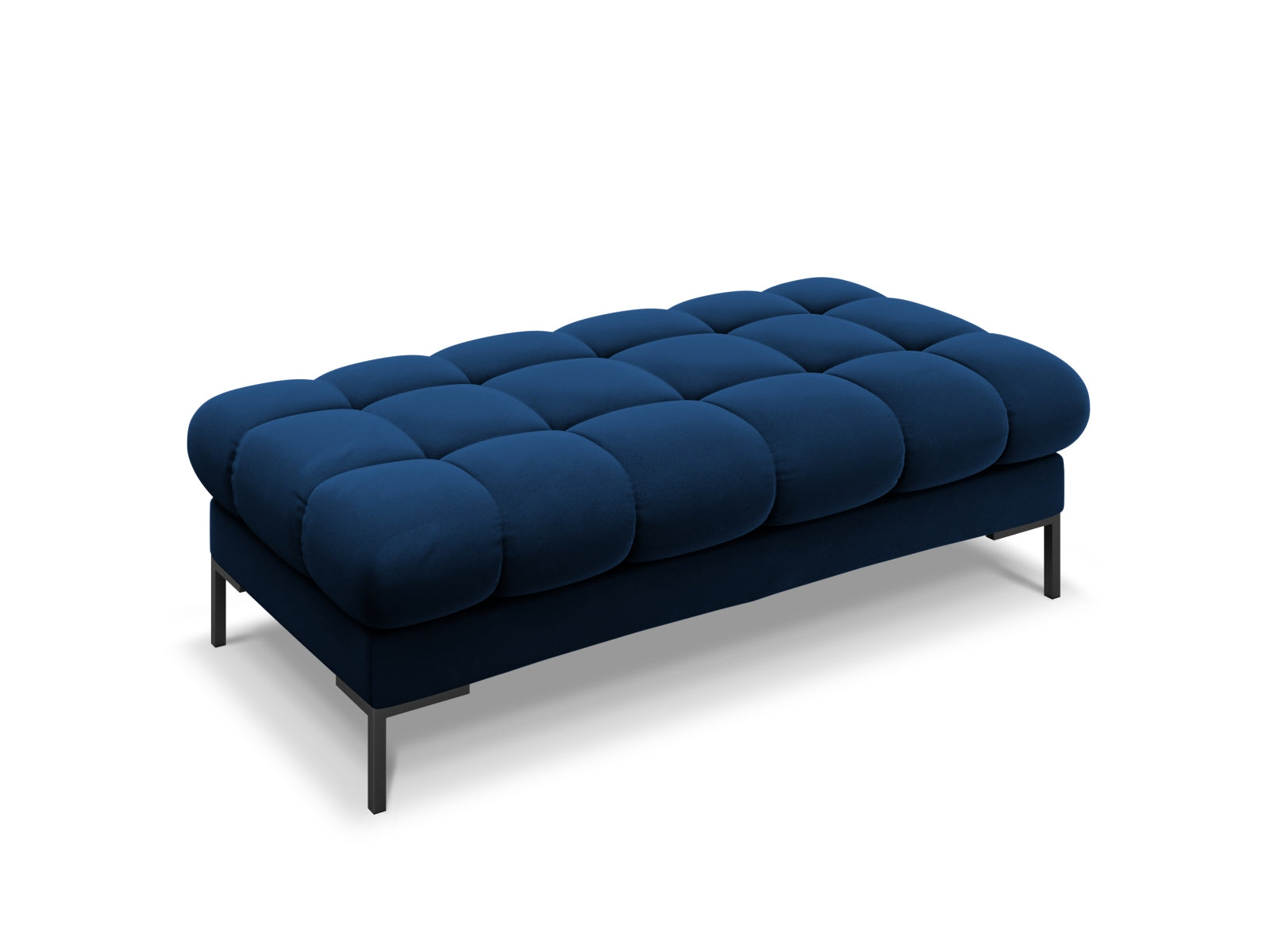 Mamaia Velour Bank 2 Sitzer in Royal Blue/Schwarz präsentiert im Onlineshop von KAQTU Design AG. Sitzbank ist von Micadoni