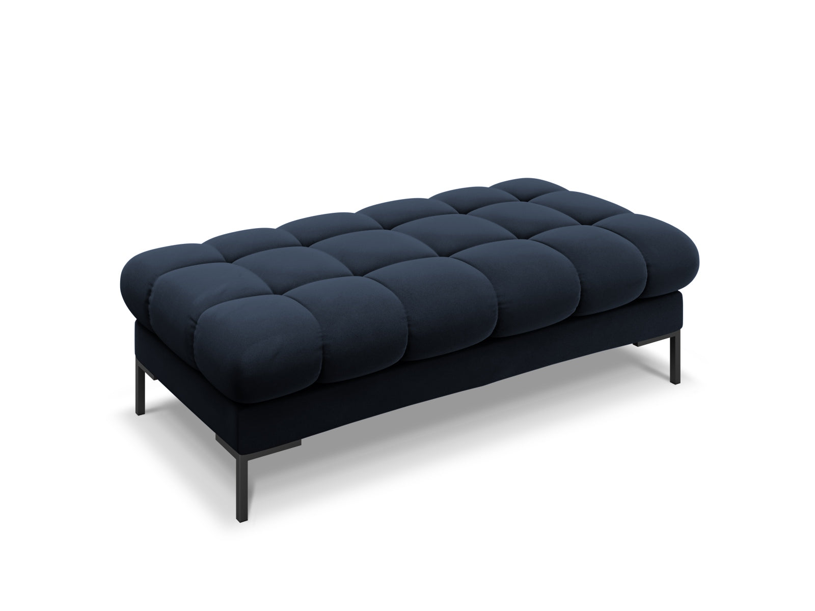 Mamaia Velour Bank 2 Sitzer in Dark Blue/Schwarz präsentiert im Onlineshop von KAQTU Design AG. Sitzbank ist von Micadoni