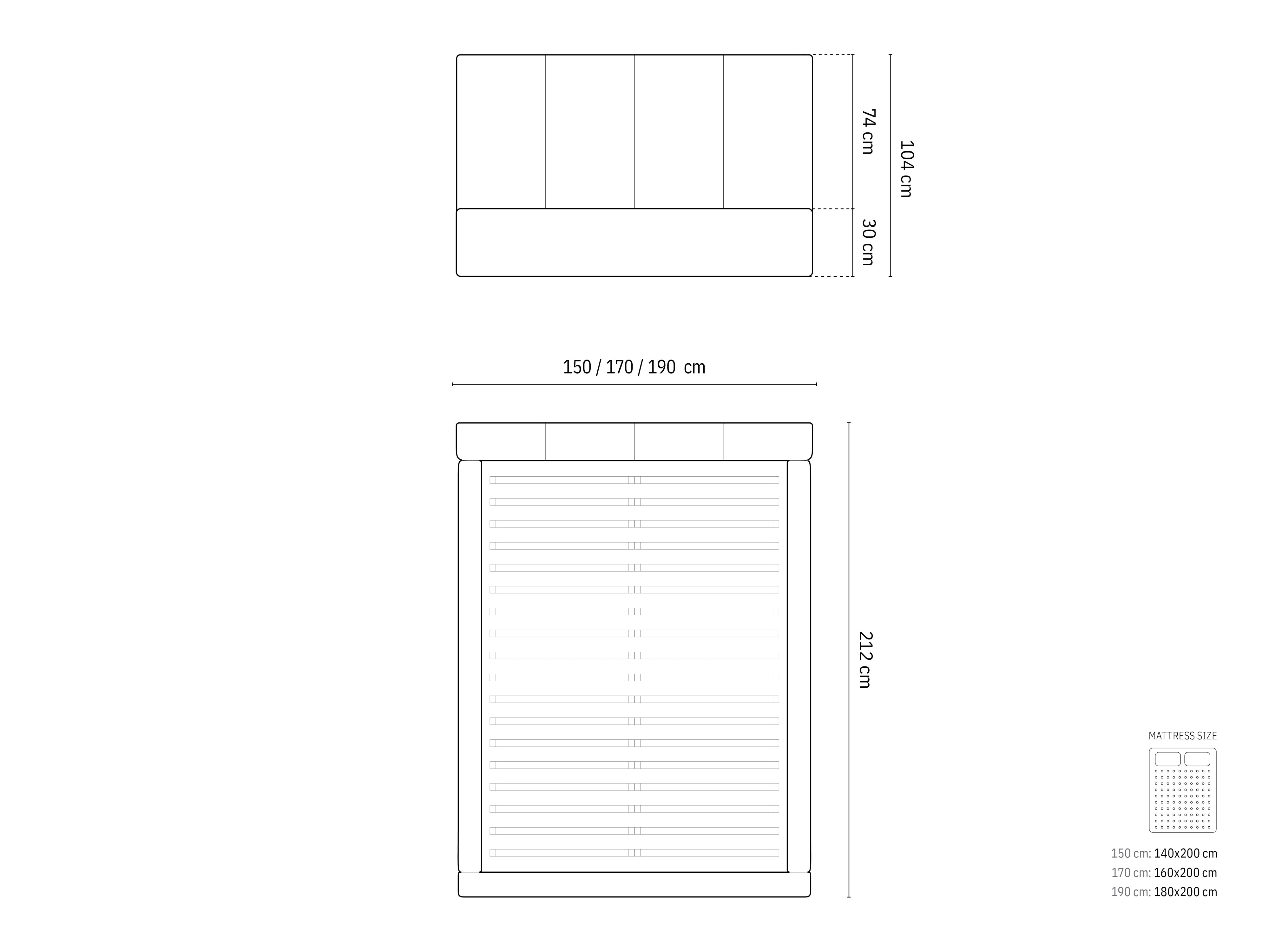 Entdecken Sie das elegante Pyla Boucle Bett von Micadoni – ideal für modernes Wohnen, mit cleverem Stauraum und komfortablem Kopfteil.