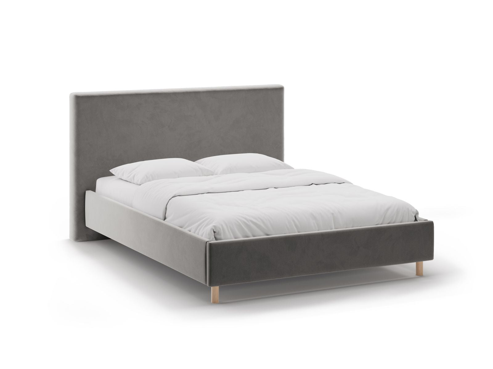 Eloise Bett mit Stauraum mit Kopfteil 140cm in Dark Grey-Magic Velvet präsentiert im Onlineshop von KAQTU Design AG. Bett ist von Micadoni