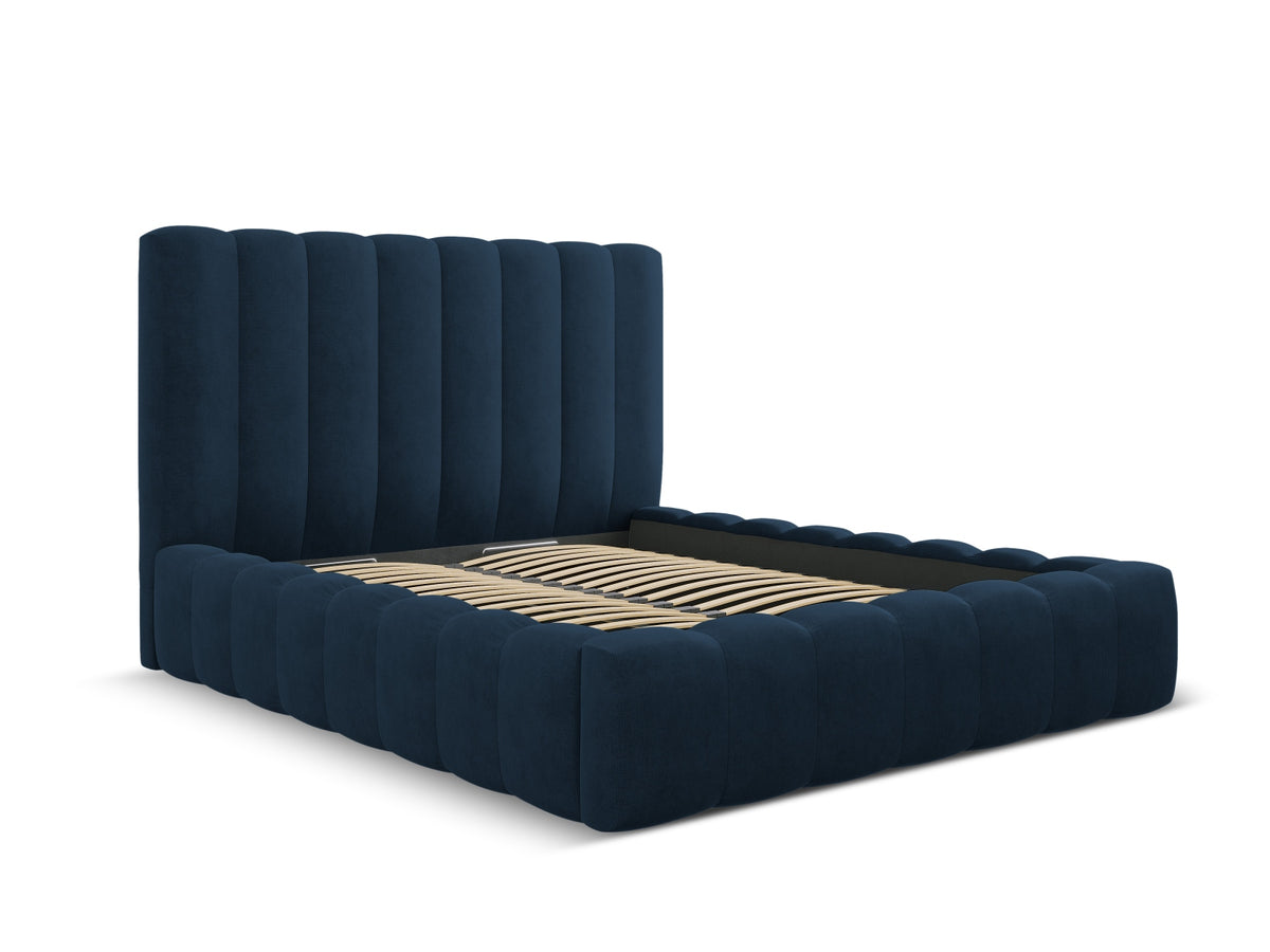 Kelp Bett mit Stauraum und Headboard 140cm in Royal Blue-Moly präsentiert im Onlineshop von KAQTU Design AG. Bett ist von Micadoni