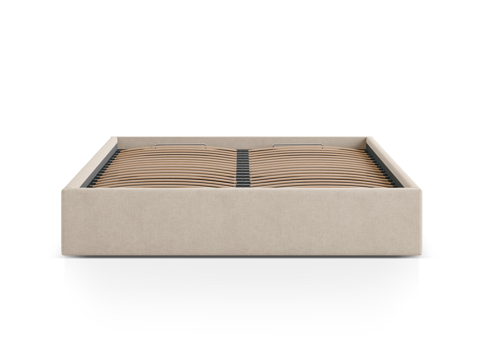 Susan Bett mit Stauraum in Cappuccino präsentiert im Onlineshop von KAQTU Design AG. Bett ist von Micadoni