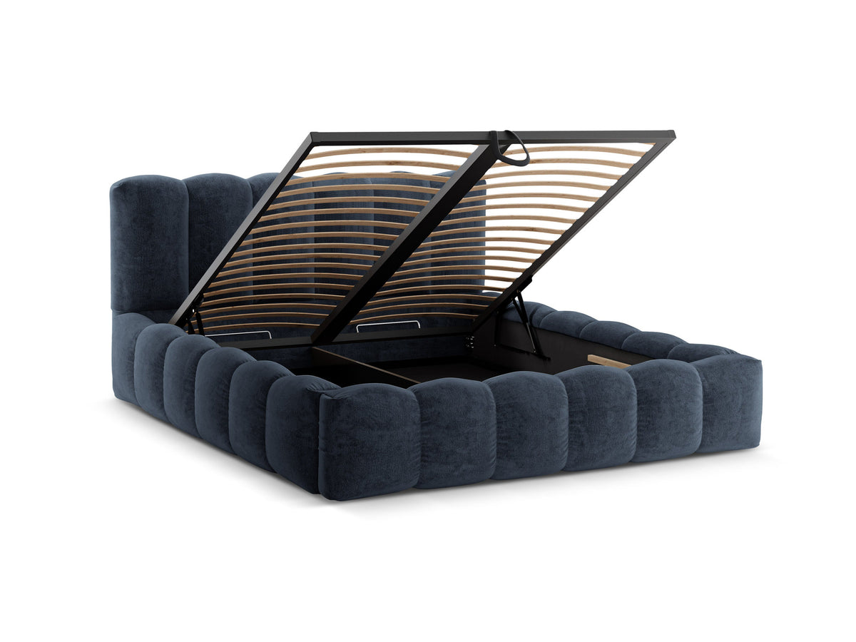Lupine Bett mit Stauraum und Headboard 140cm in Dark Blue-Perfect Harmony präsentiert im Onlineshop von KAQTU Design AG. Bett ist von Micadoni