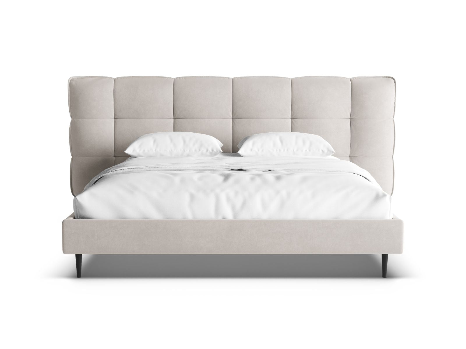 Elegantes Eric Bett in 140 cm, ausgestattet mit praktischem Stauraum, geschmackvollen Füßen und einem modernen Kopfteil für Ihr Schlafzimmer.