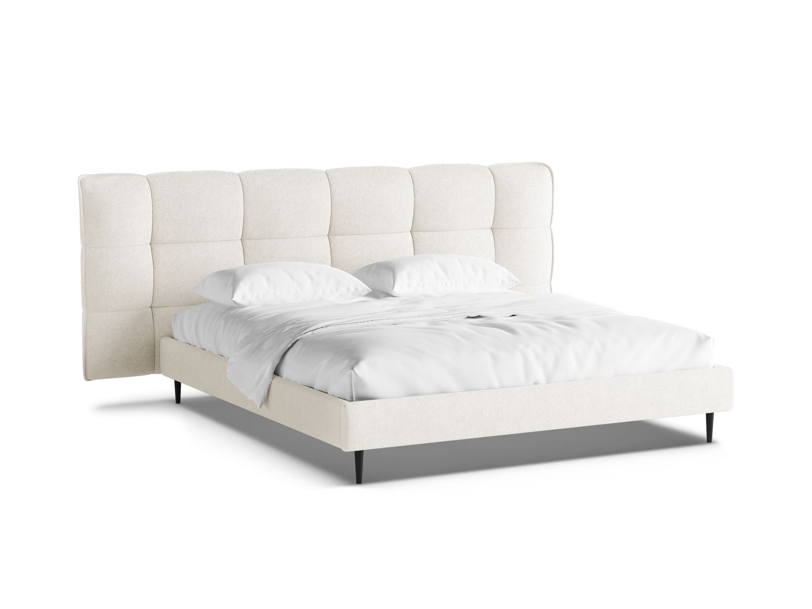 Elegantes Eric Bett in 140 cm mit funktionalem Stauraum, stilvollen Füßen und einem ansprechenden Kopfteil für modernes Wohnen.
