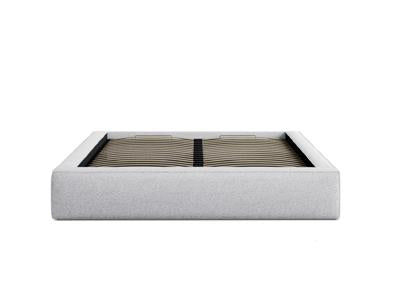 Simon Bett mit Stauraum in Light Grey Melange präsentiert im Onlineshop von KAQTU Design AG. Bett ist von Micadoni