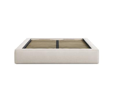 Simon Bett mit Stauraum in Light Beige präsentiert im Onlineshop von KAQTU Design AG. Bett ist von Micadoni