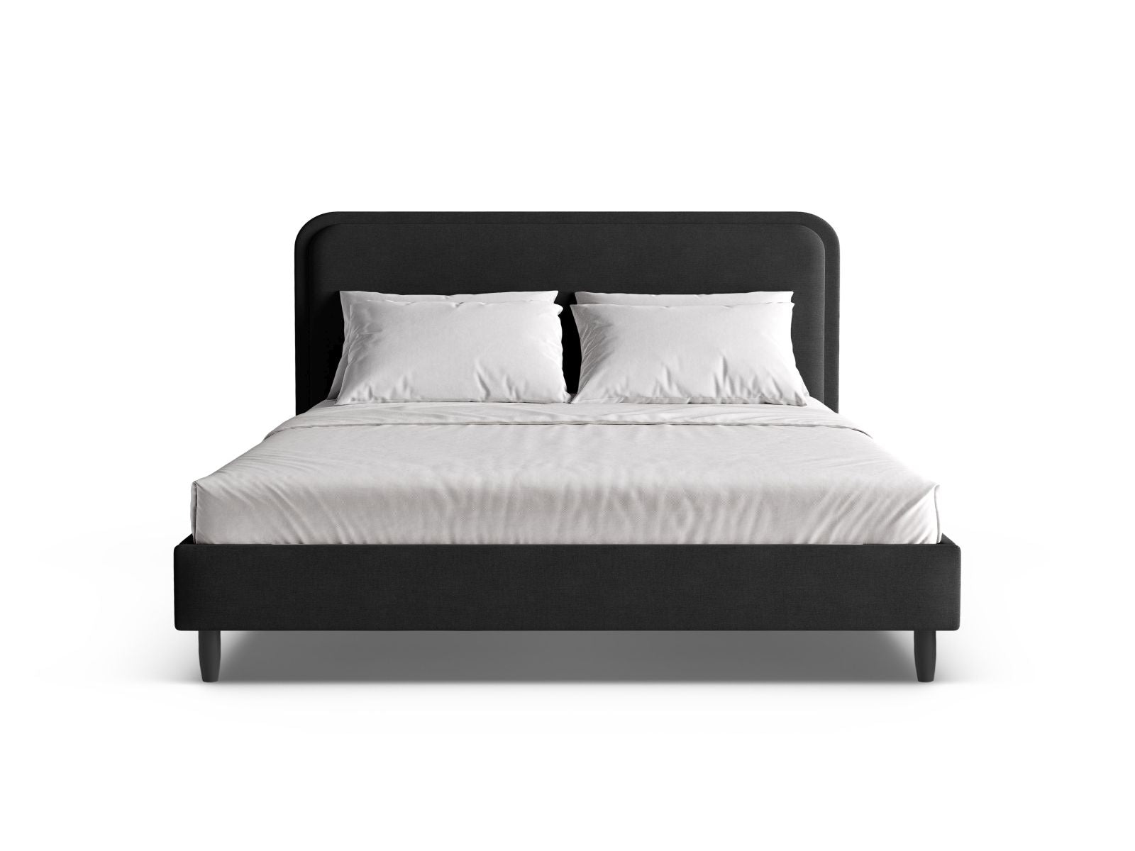 Elegantes Aveline Bett mit 140 cm Kopfteil in sanftem Light Grey, ideal für stilvolle Schlafzimmergestaltung.