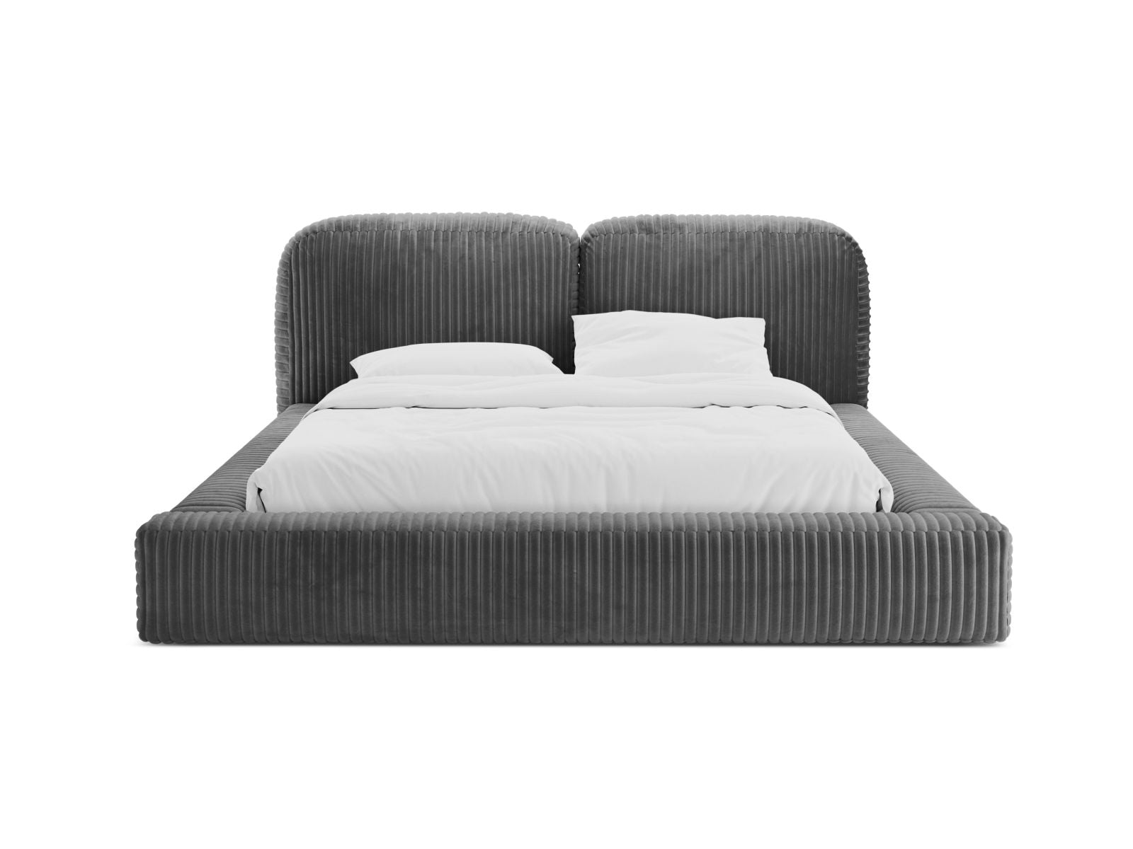 Elegantes Martina Bett mit praktischem Stauraum und stilvollem Kopfteil in 140 cm Breite, ideal für moderne Schlafzimmer.