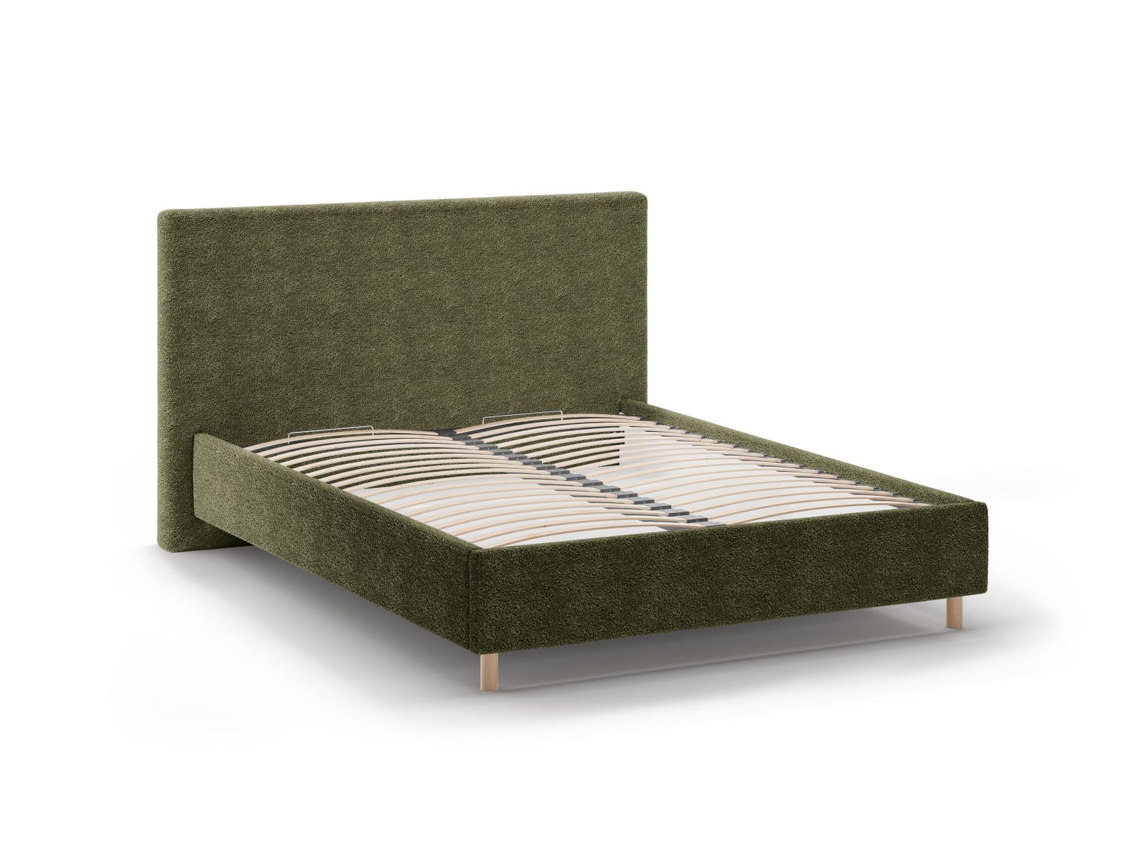 Elegantes Eloise Bett mit praktischem Stauraum und geschmackvollem Kopfteil, ideal für moderne und funktionale Schlafräume.
