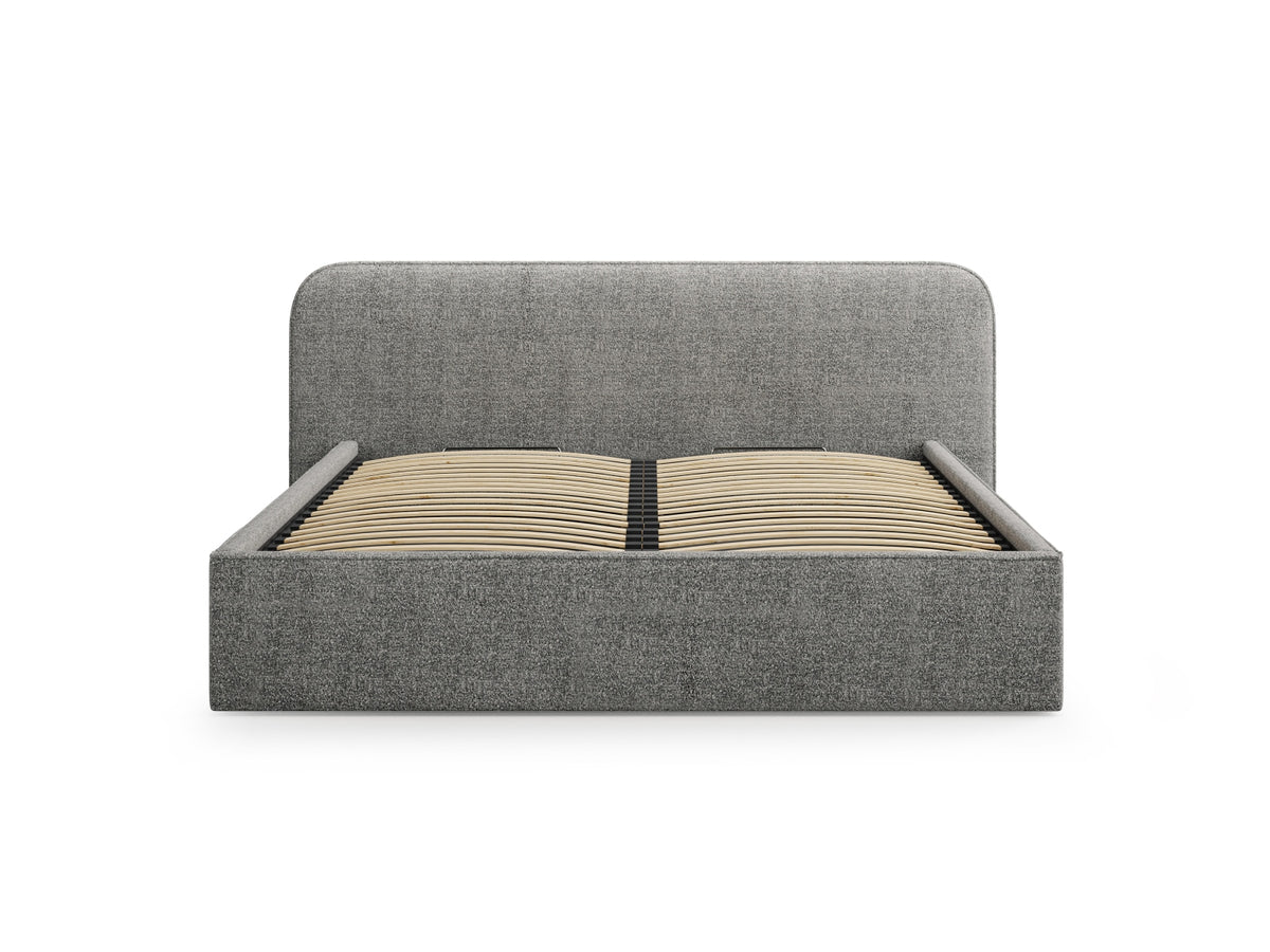 Elizabeth Bett mit Stauraum und Headboard 140cm in Graphite-Monet präsentiert im Onlineshop von KAQTU Design AG. Bett ist von Micadoni